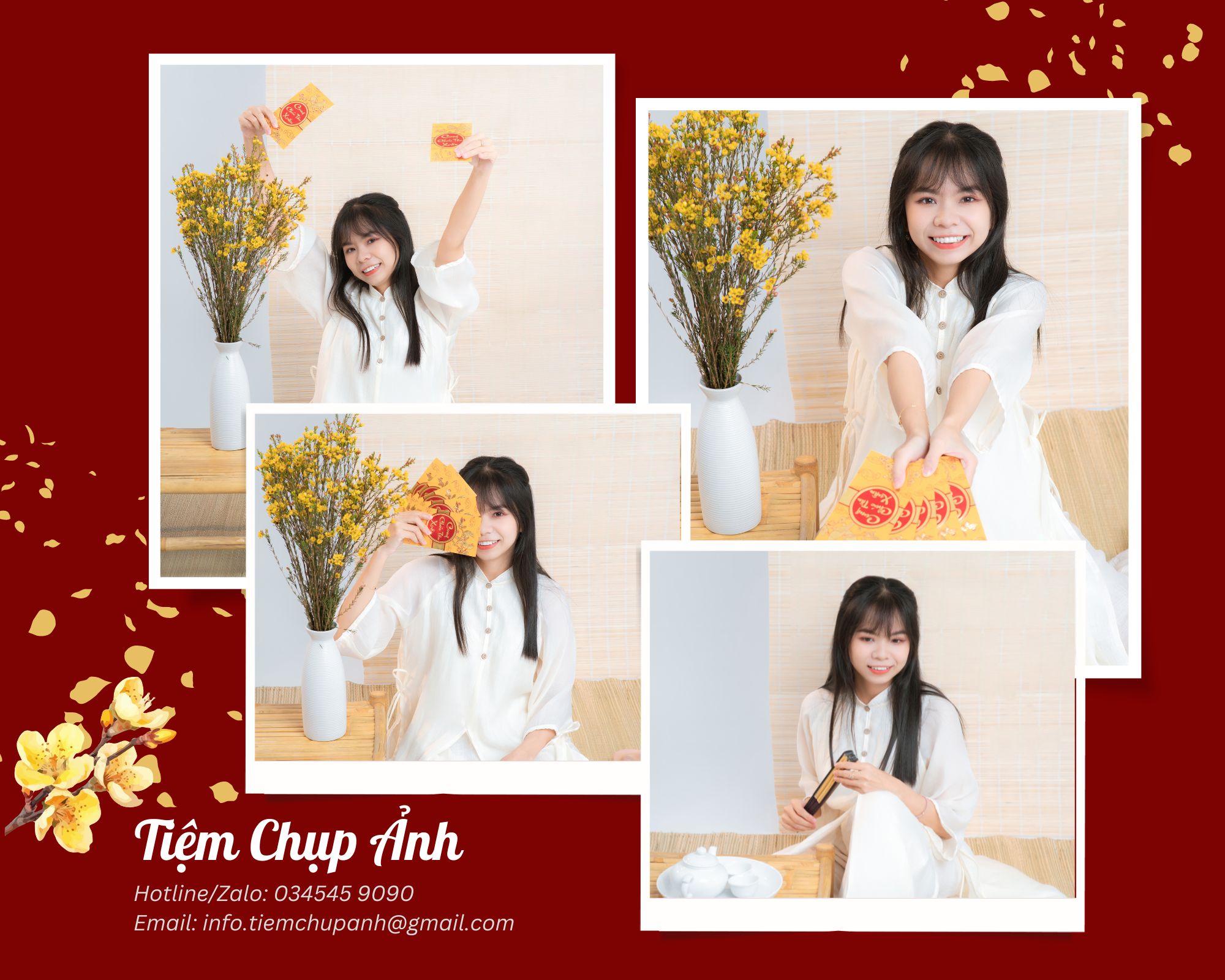 Bảng giá chụp ảnh concept tết đẹp ở trong studio TPHCM