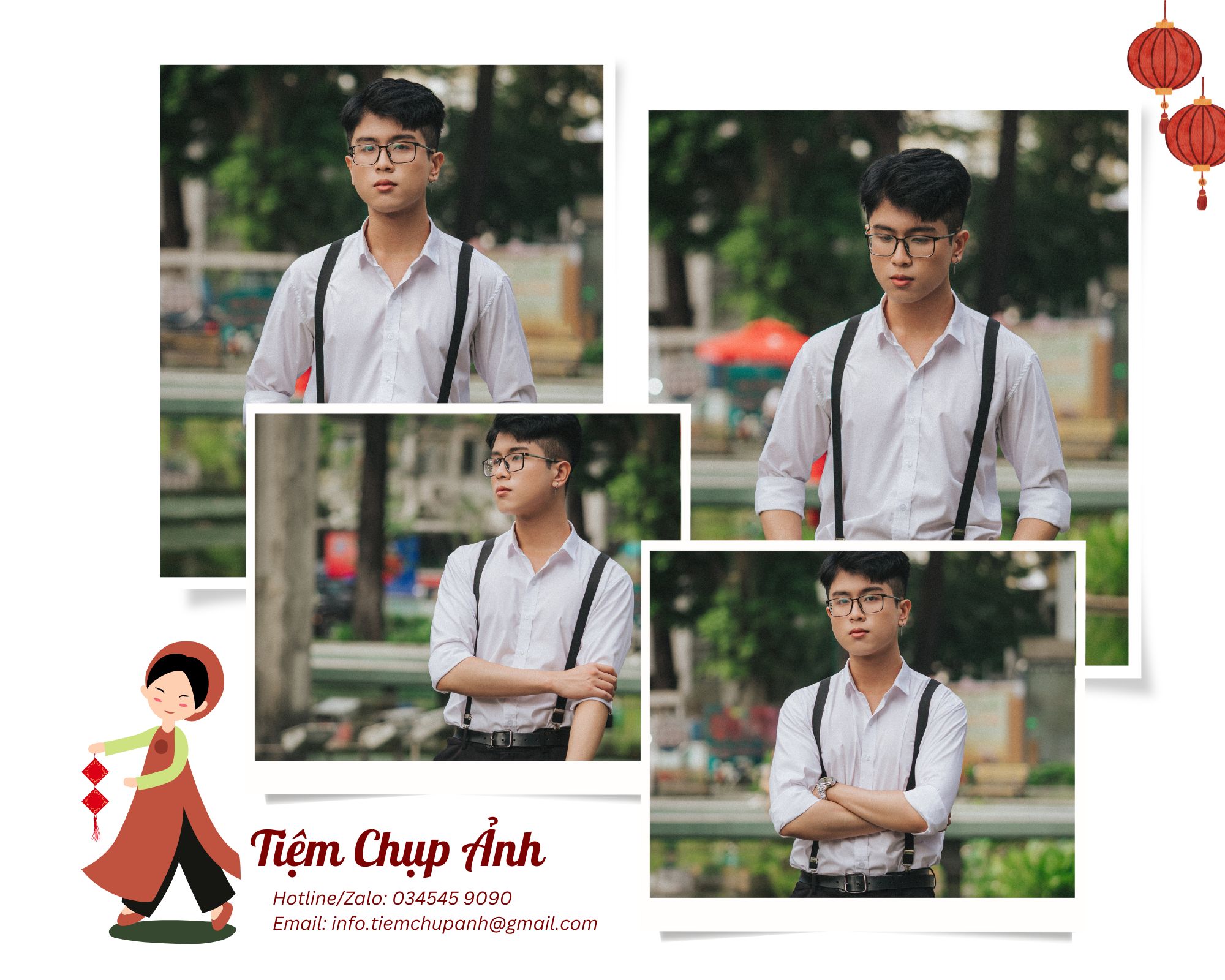 chụp hình tết