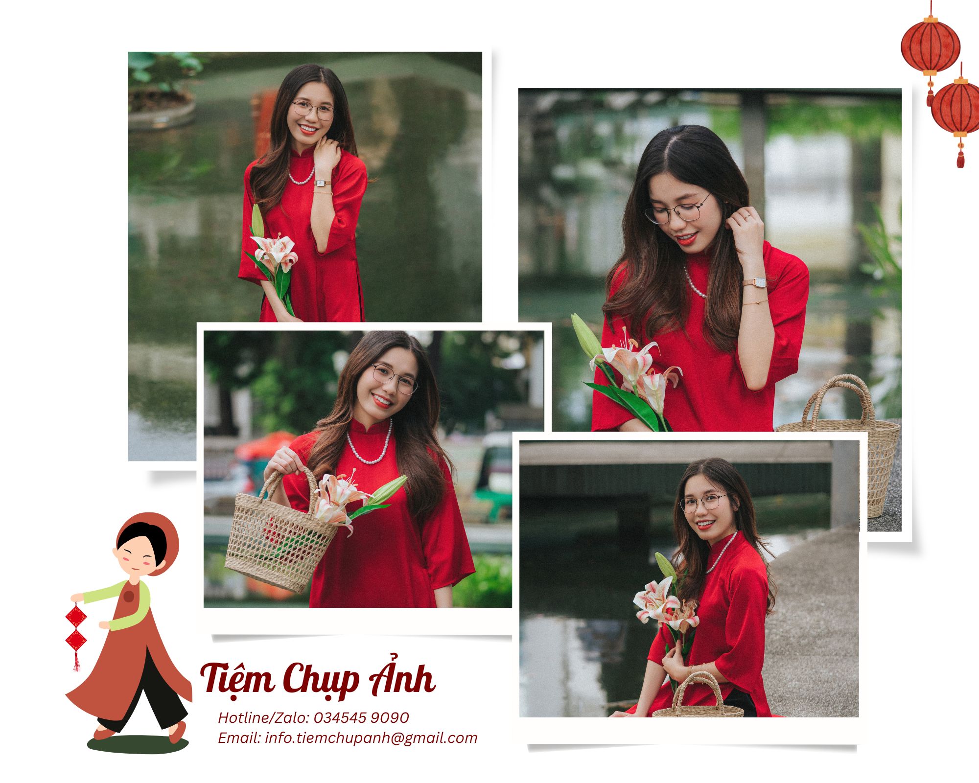 Bảng giá chụp ảnh ngoại cảnh áo dài tết