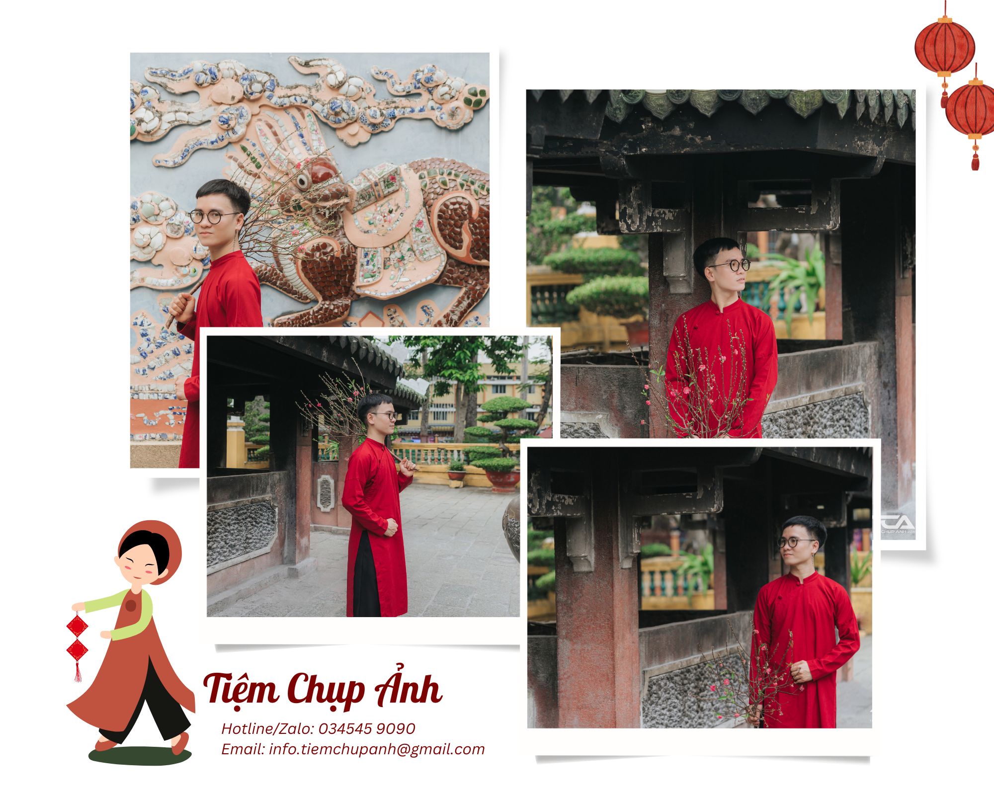 chụp ngoại cảnh tết