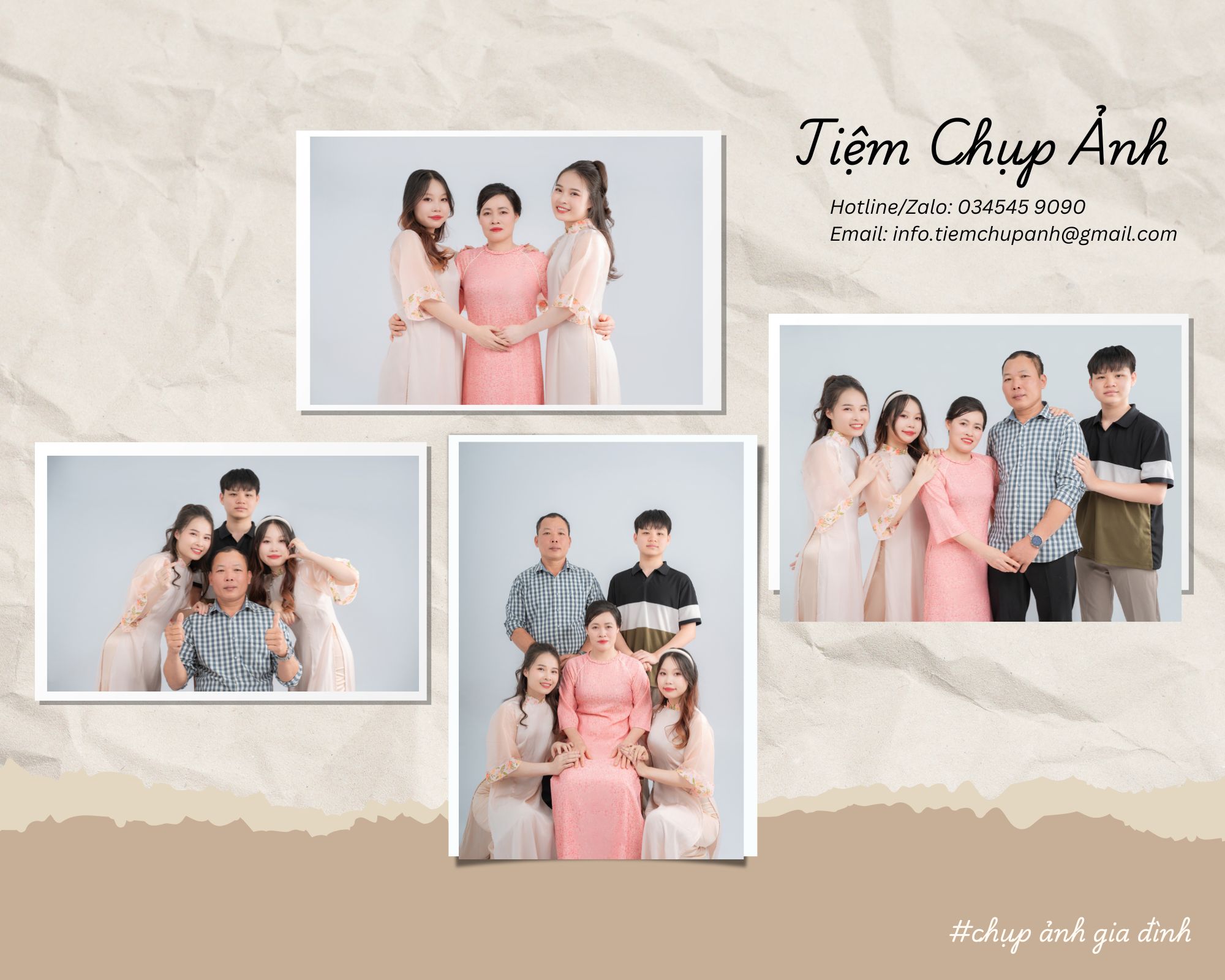 Bảng giá studio chụp ảnh gia đình đẹp ở Hải Phòng
