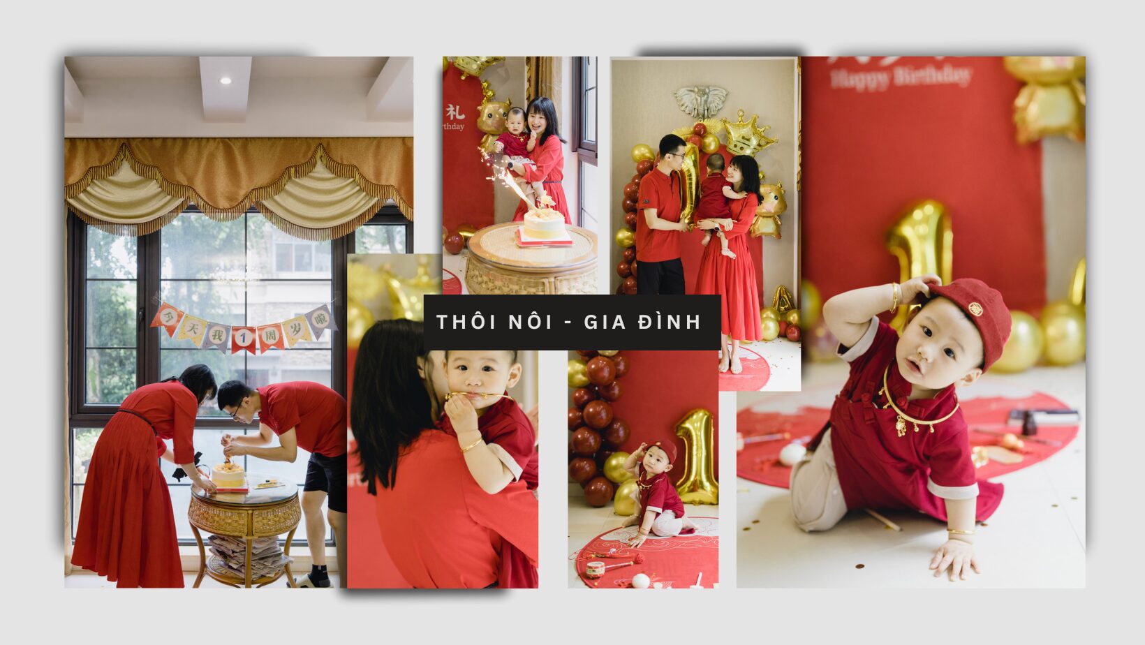 chụp hình gia đình thôi nôi