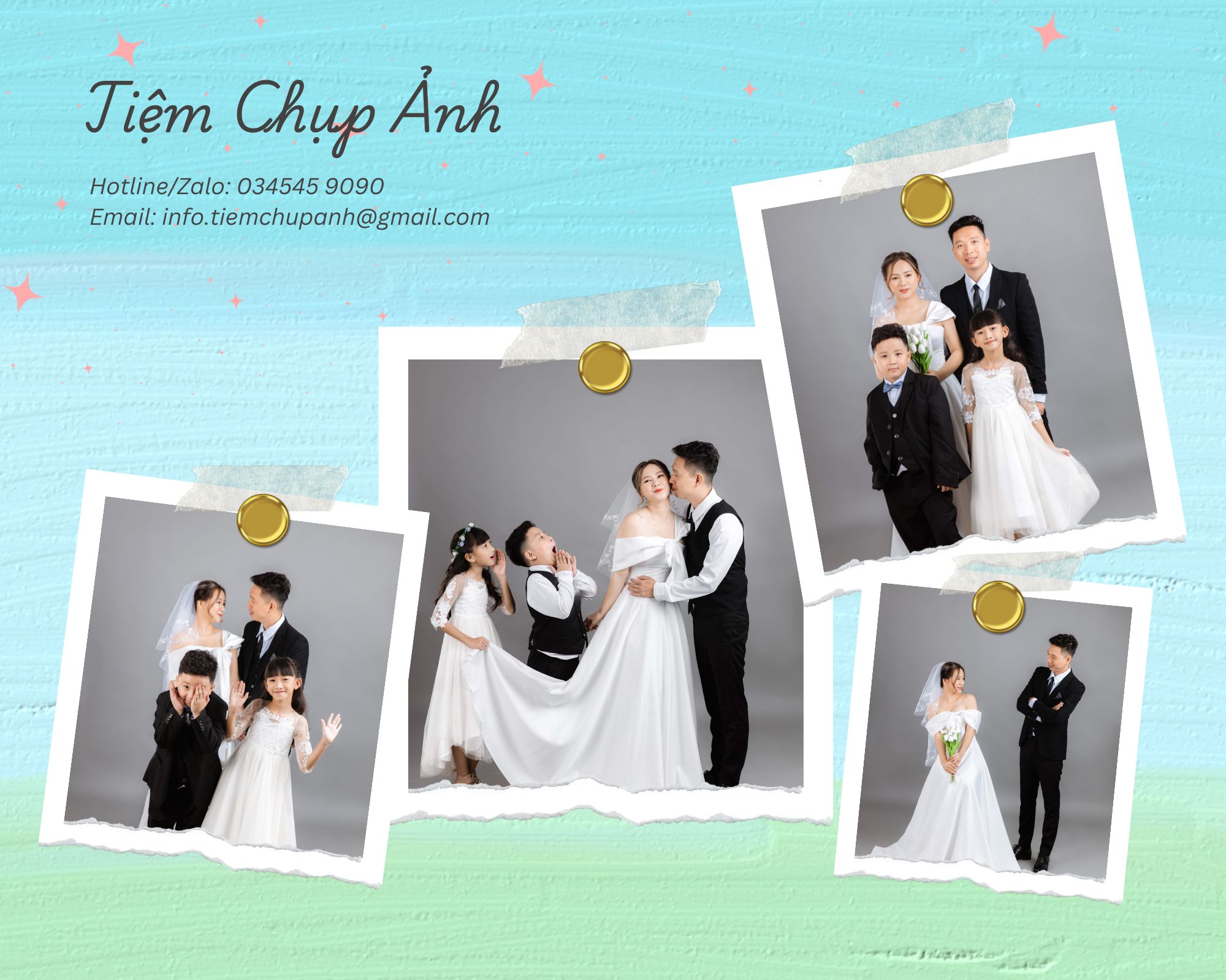 chụp ảnh bé và gia đình