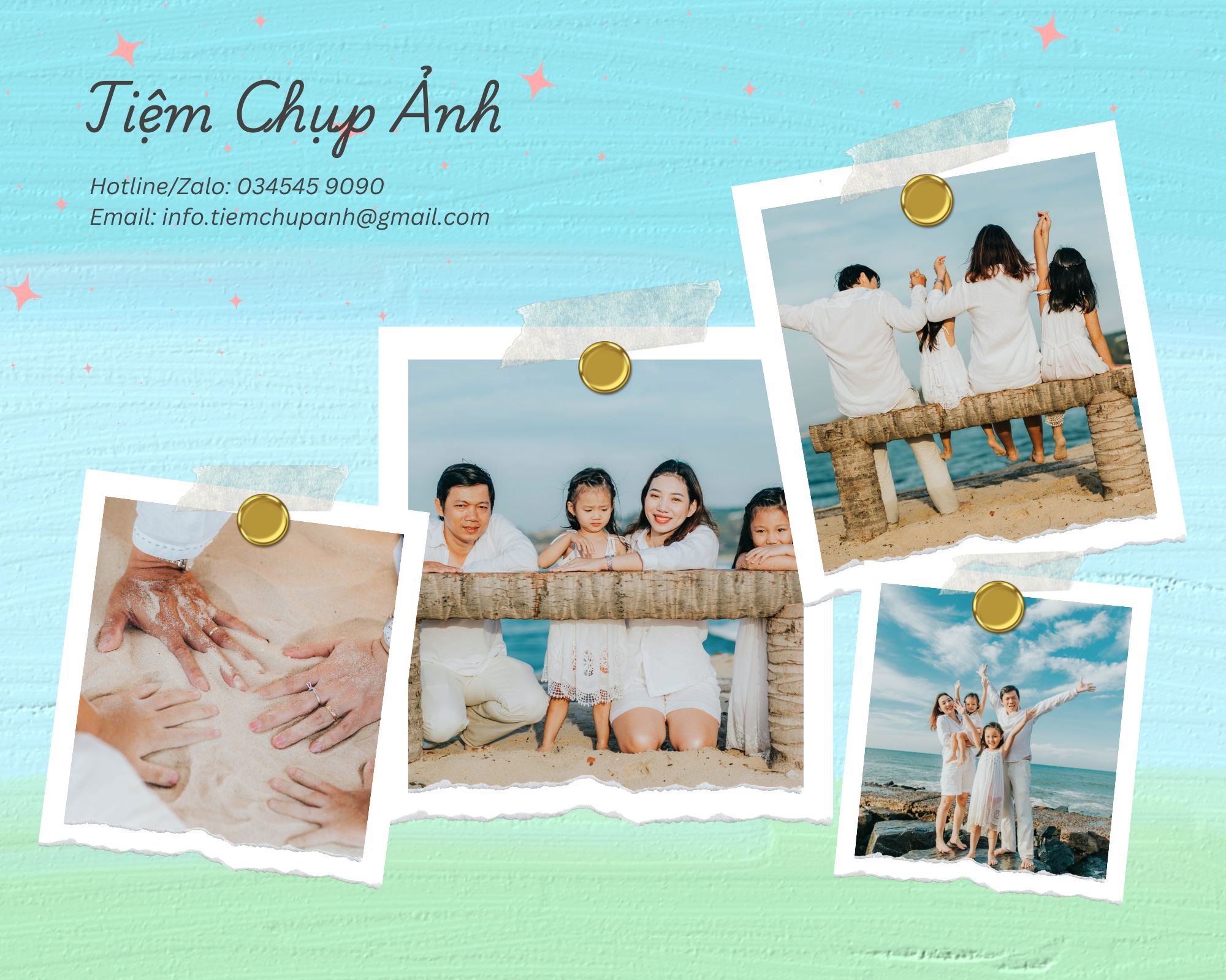 chụp ảnh gia đình cho bé