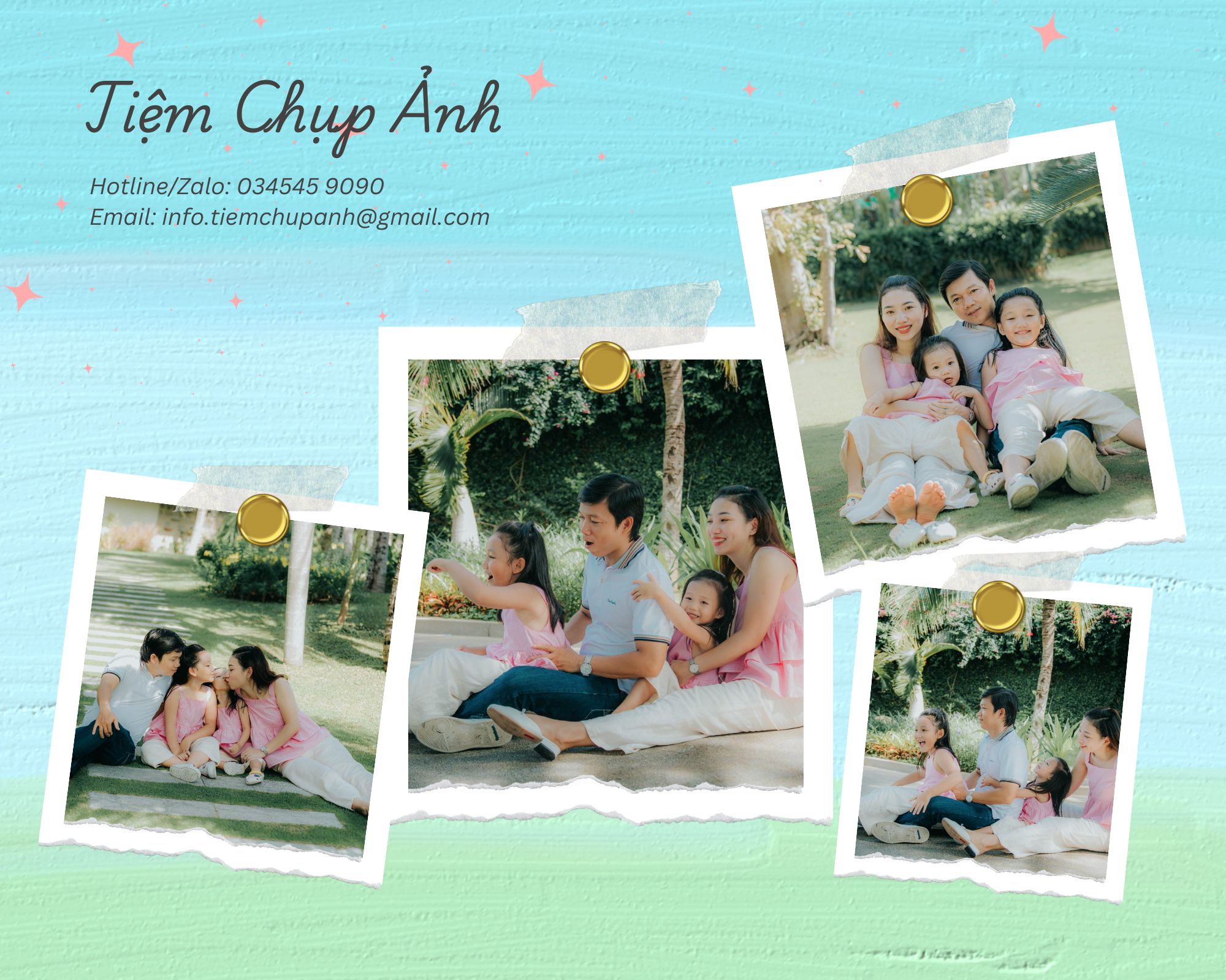 chụp ảnh gia đình em bé