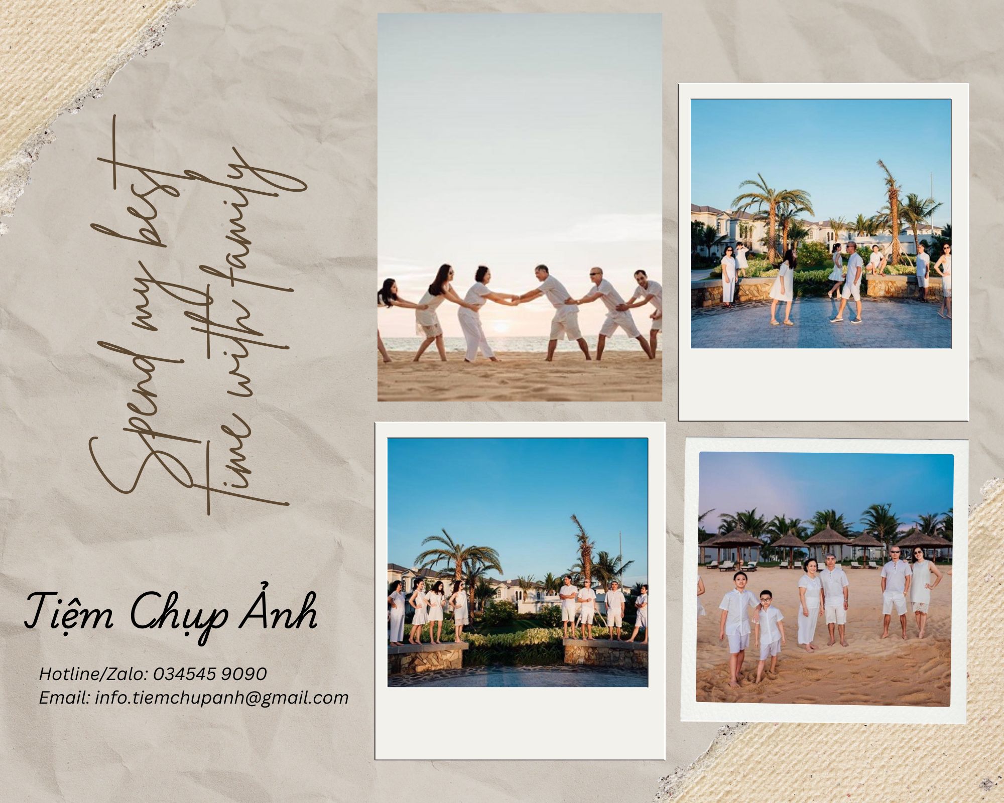 chụp ảnh gia đình 3 thế hệ
