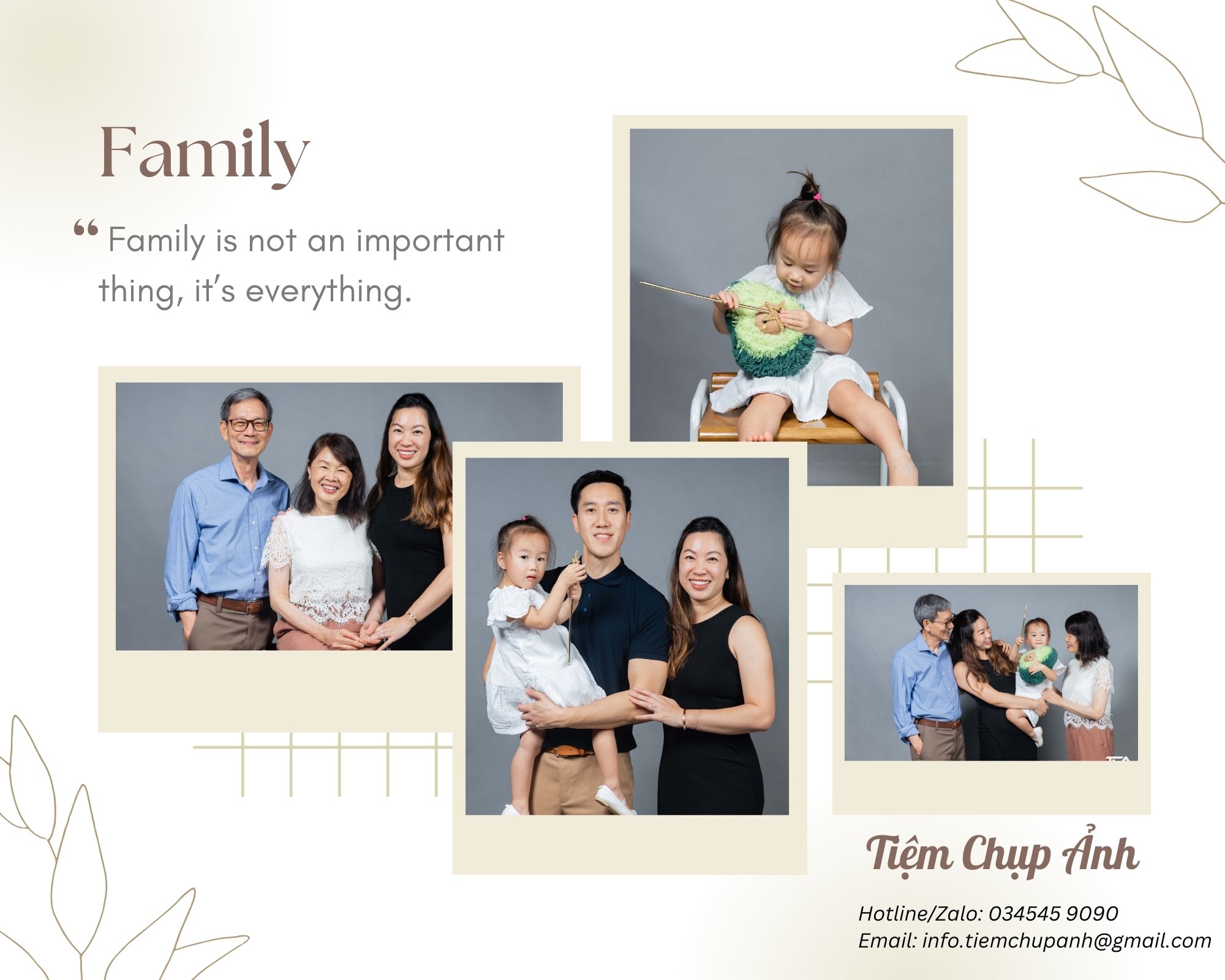 chụp ảnh gia đình giá bao nhiêu