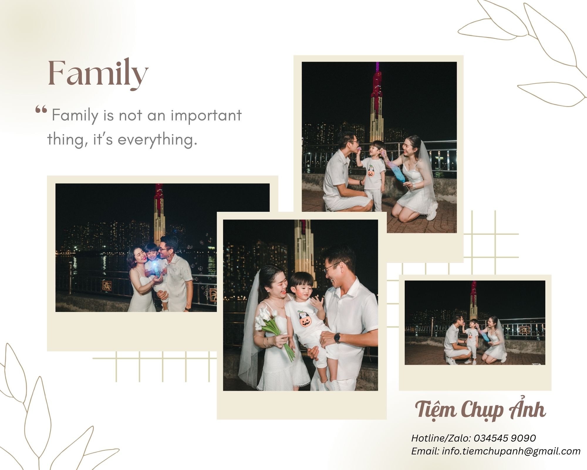 báo giá chụp ảnh gia đình