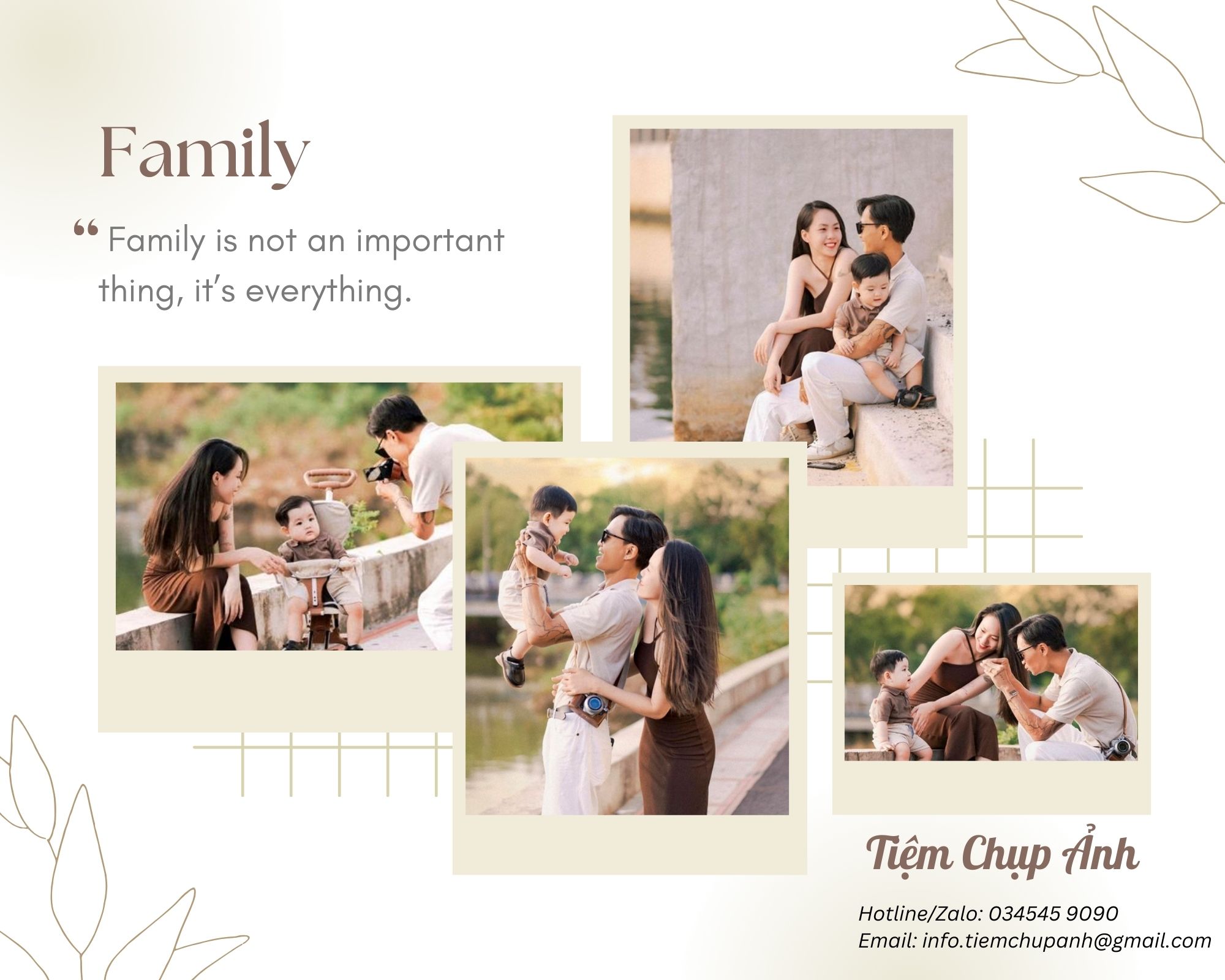 gói chụp hình gia đình