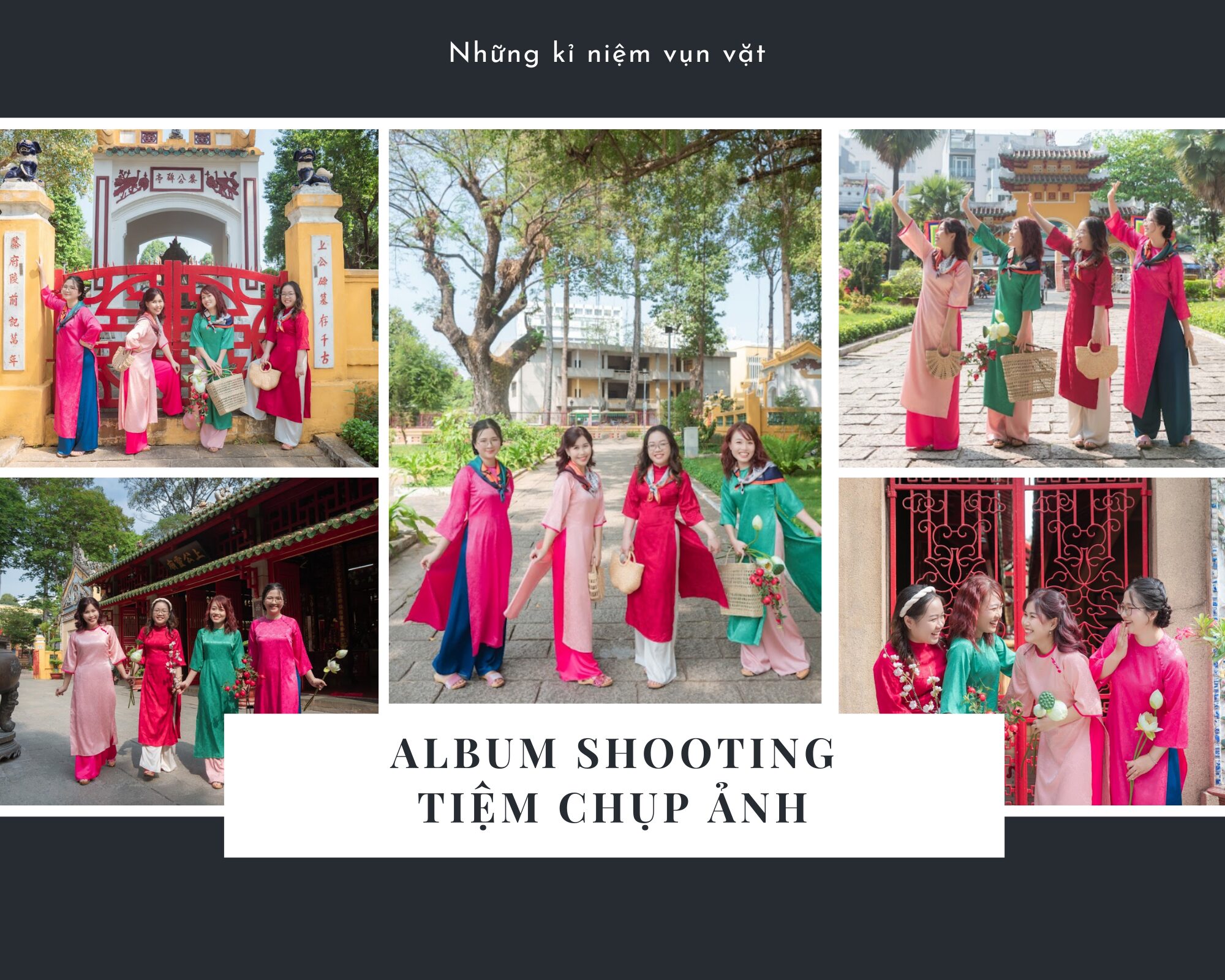 chụp ảnh tết ở chùa