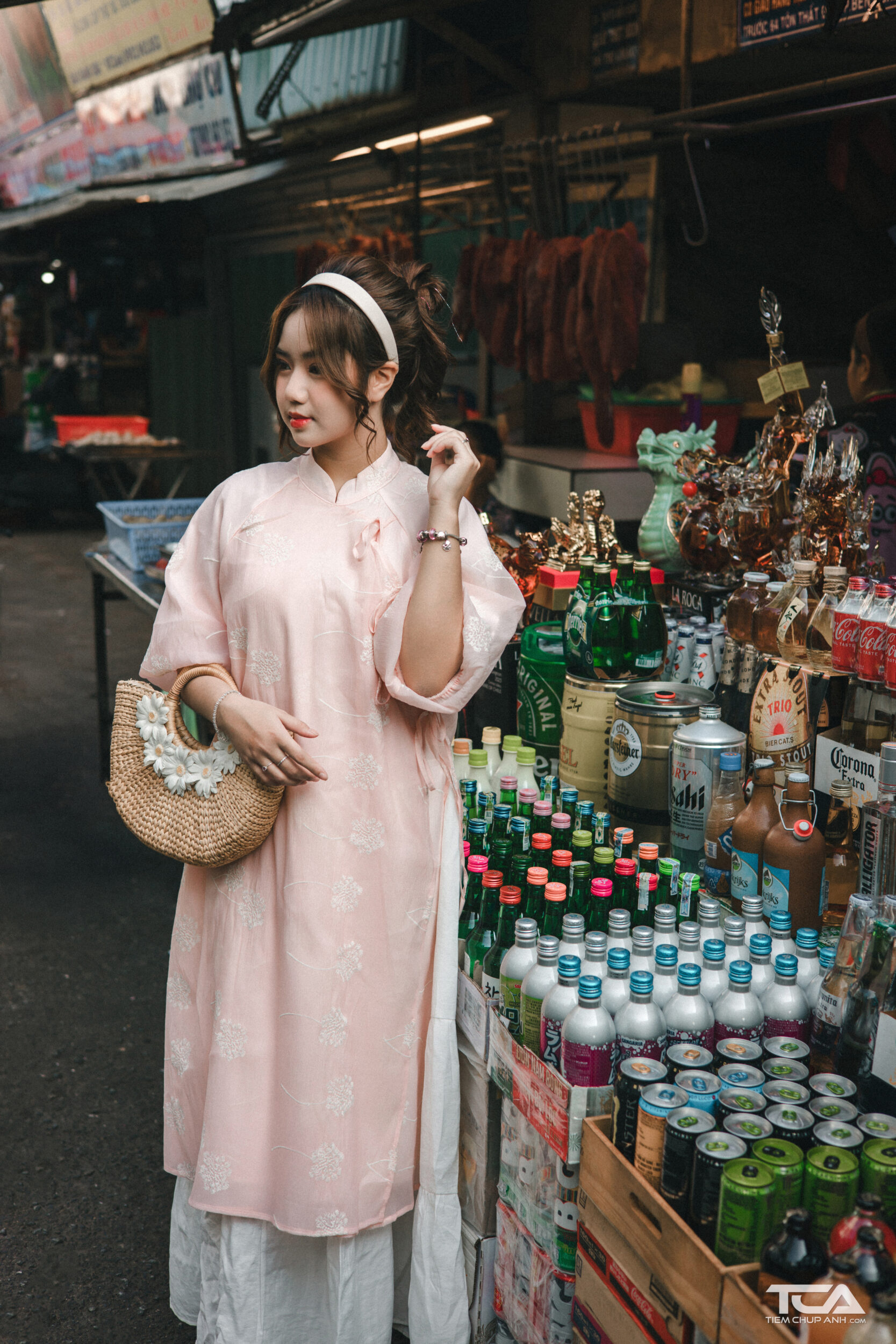 chụp áo dài cách tân