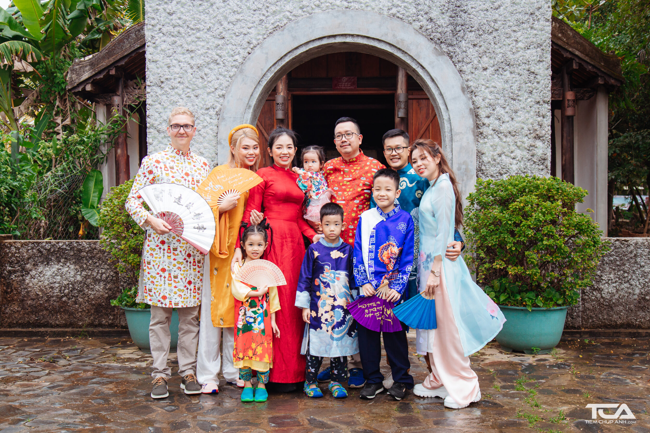 chụp ảnh tết cho gia đình