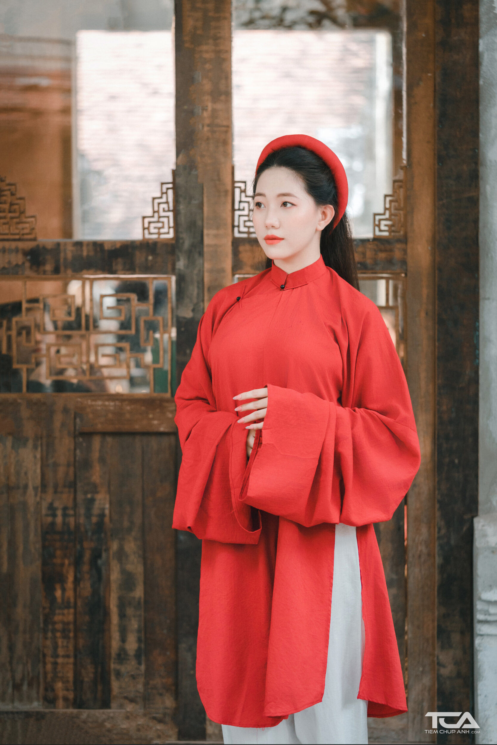 chụp ảnh áo dài tết tphcm