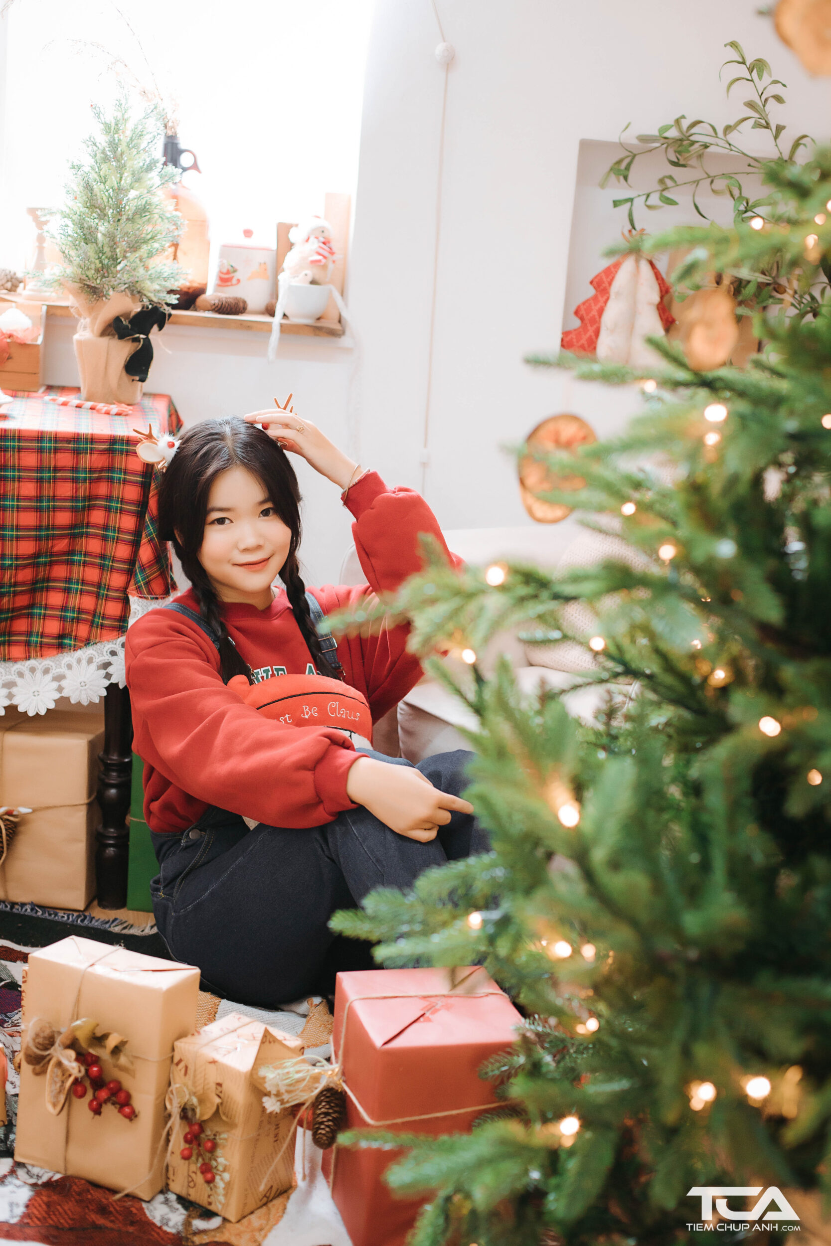 cách chụp ảnh cây thông noel
