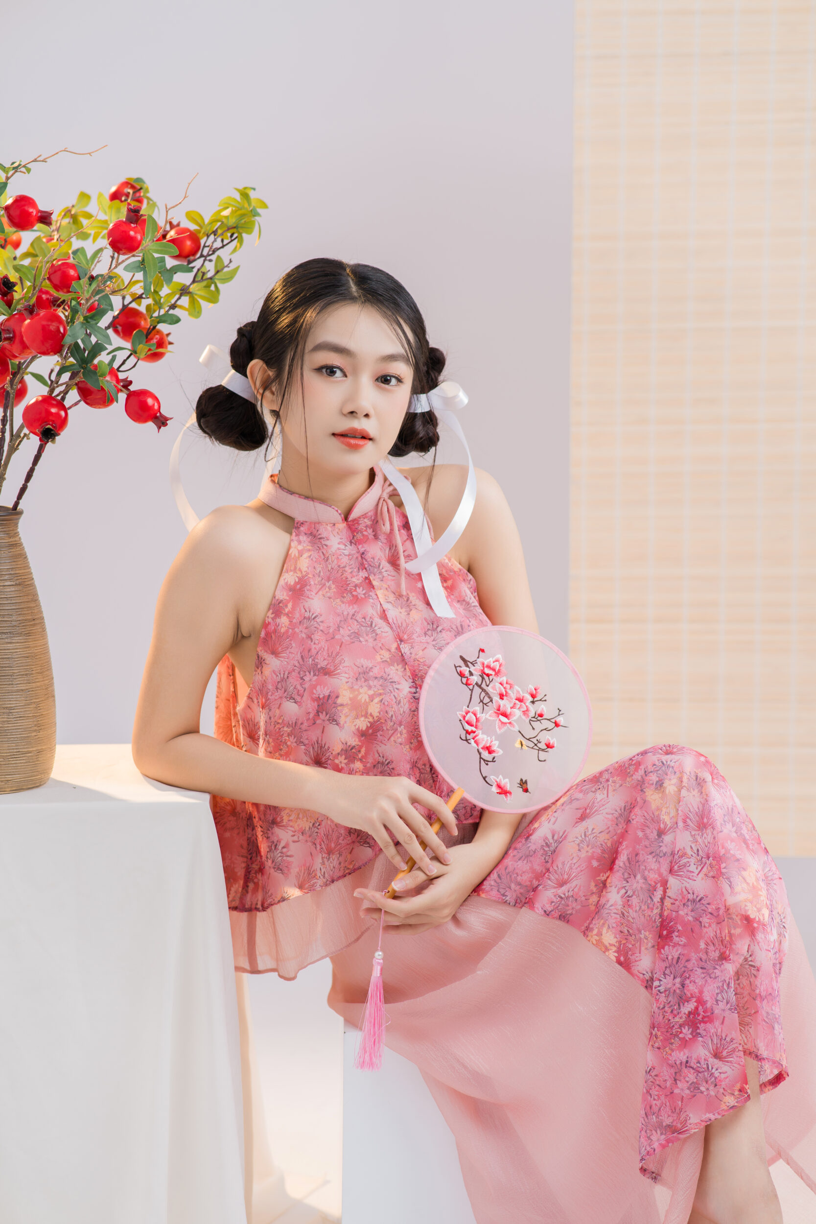tạo dáng chụp tết