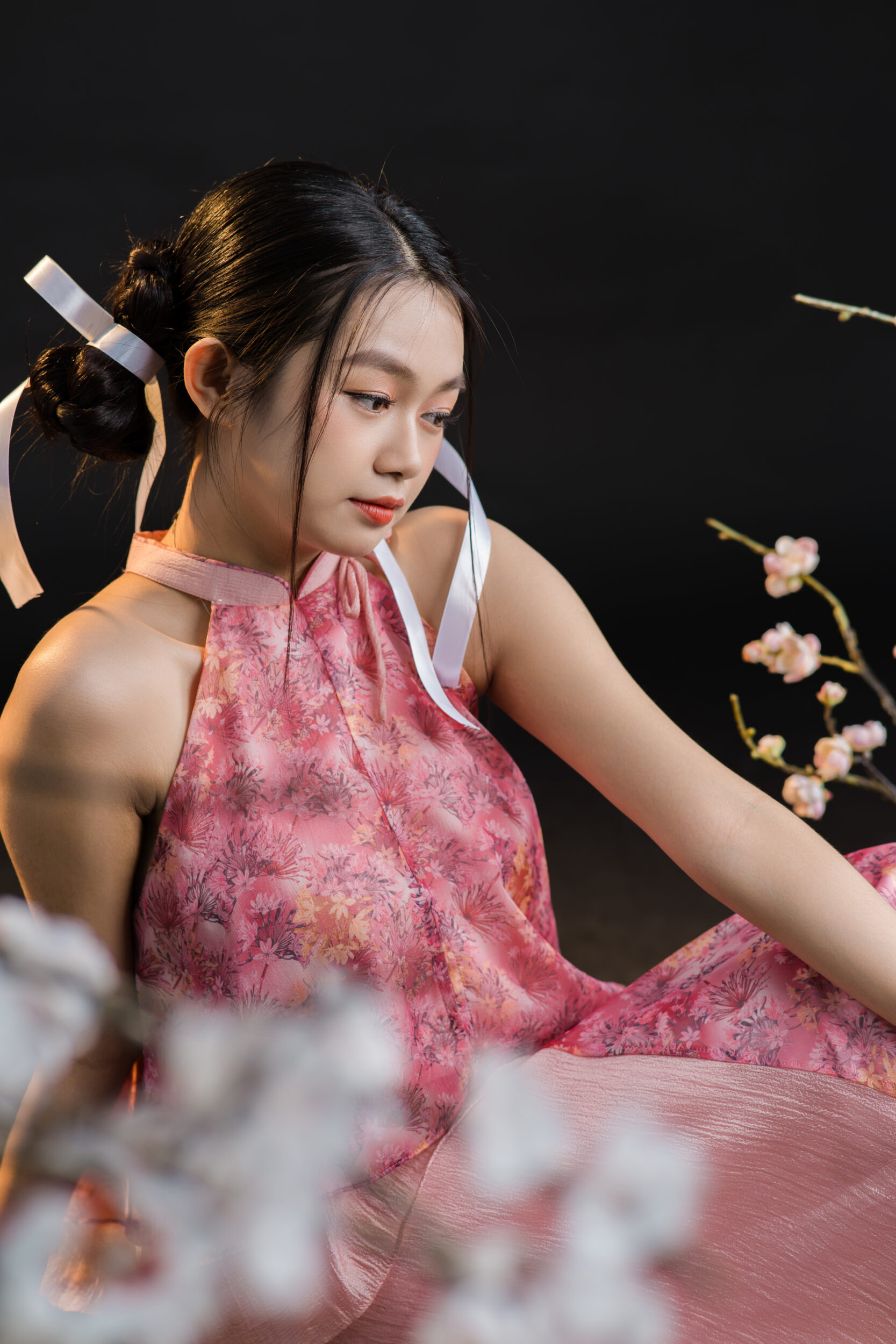 tạo dáng chụp ảnh tết