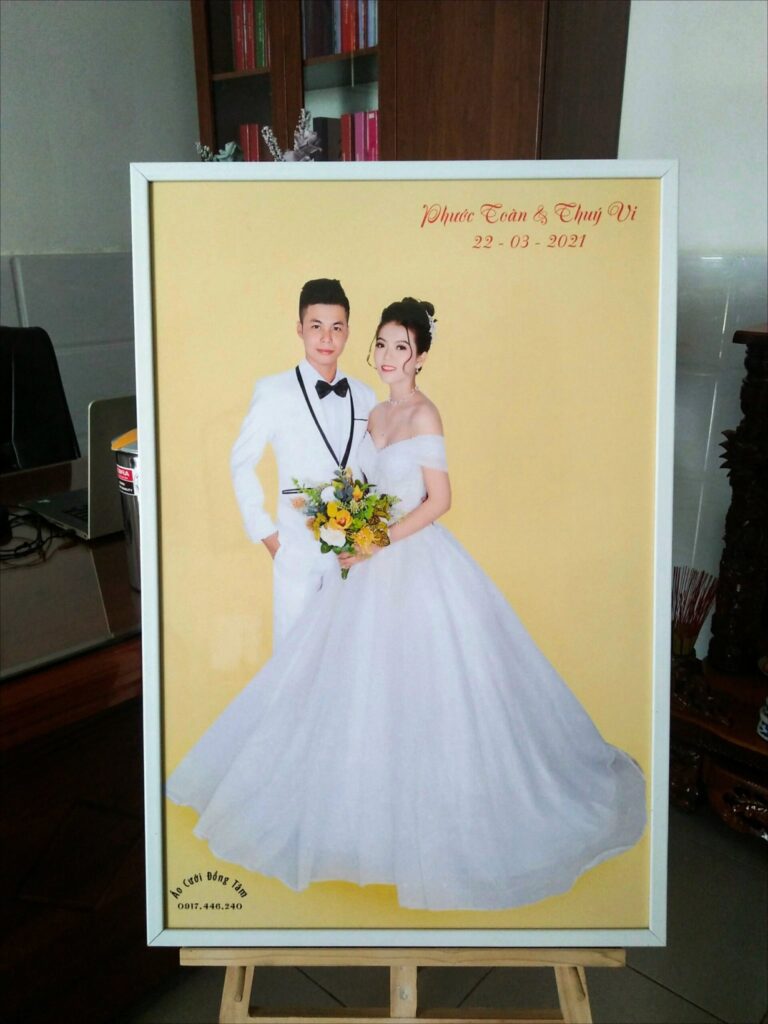 giá in ảnh ép lụa