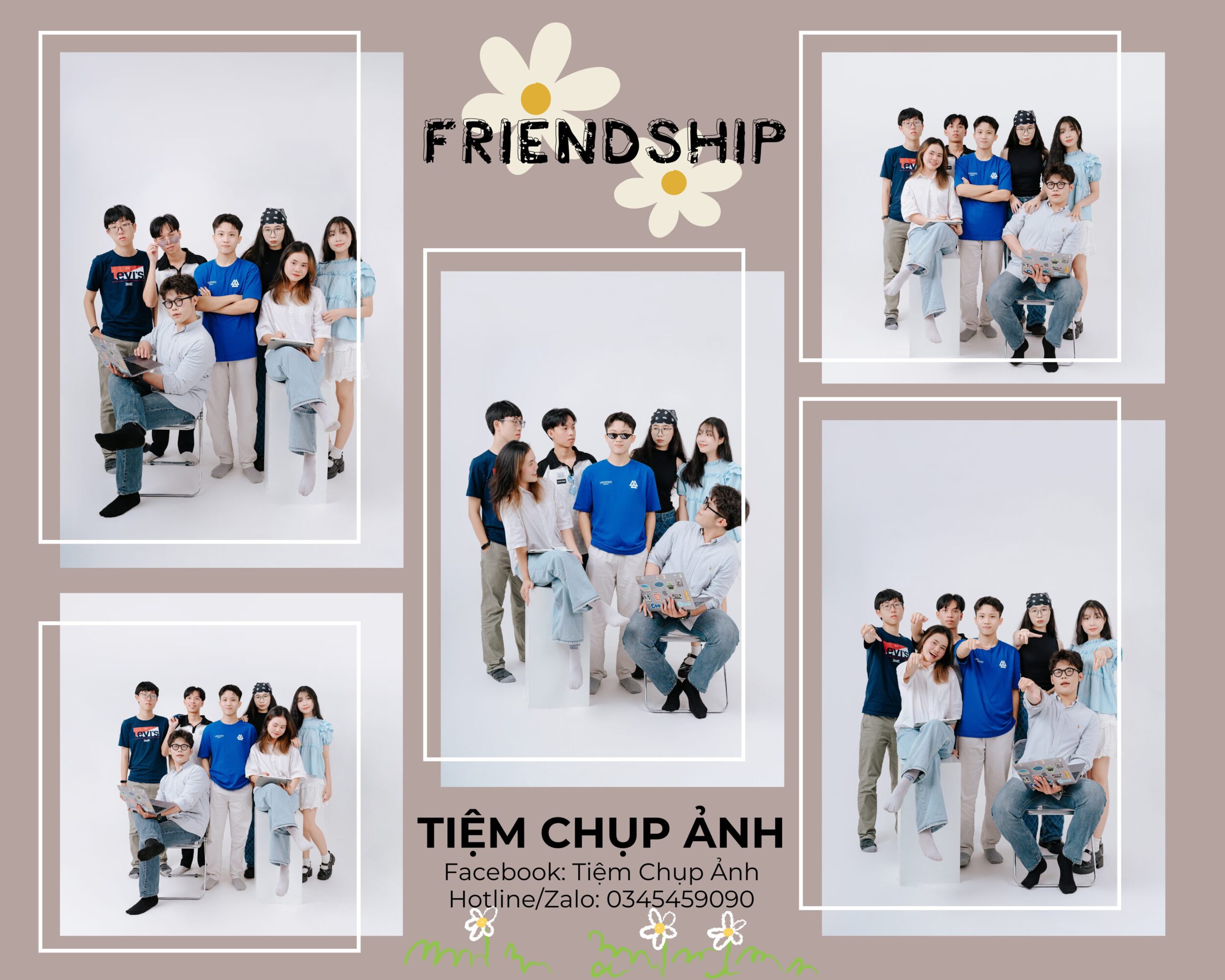 chụp ảnh theo nhóm