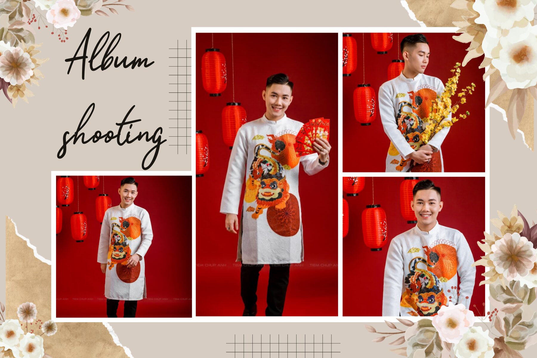 chụp ảnh áo dài cách tân
