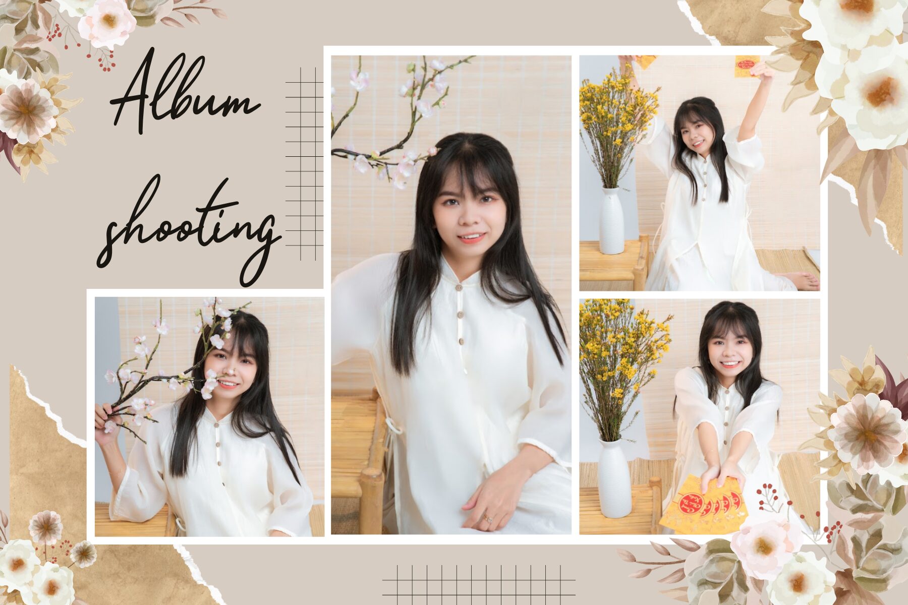 chụp hình áo dài cách tân