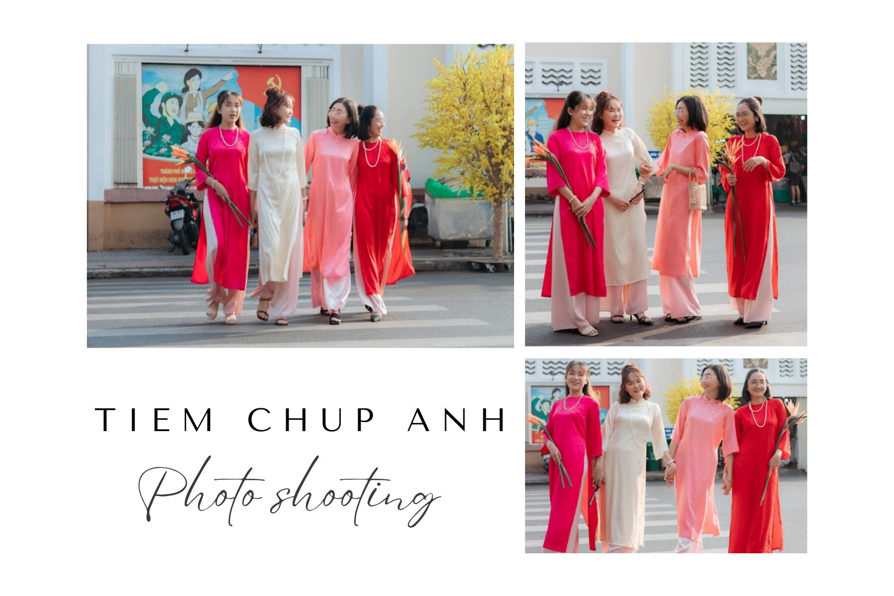 chụp ảnh nhóm 3 người