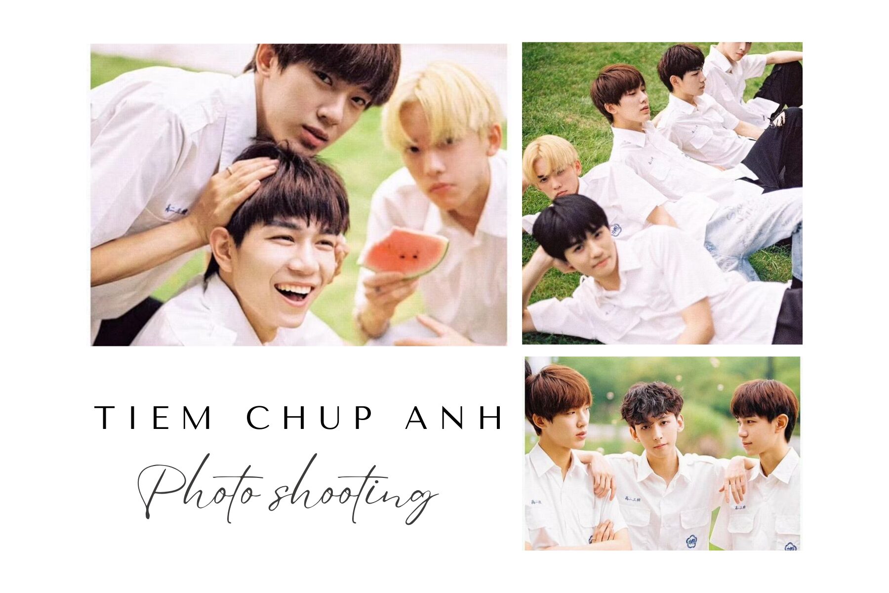concept chụp ảnh nhóm bạn thân 3 người