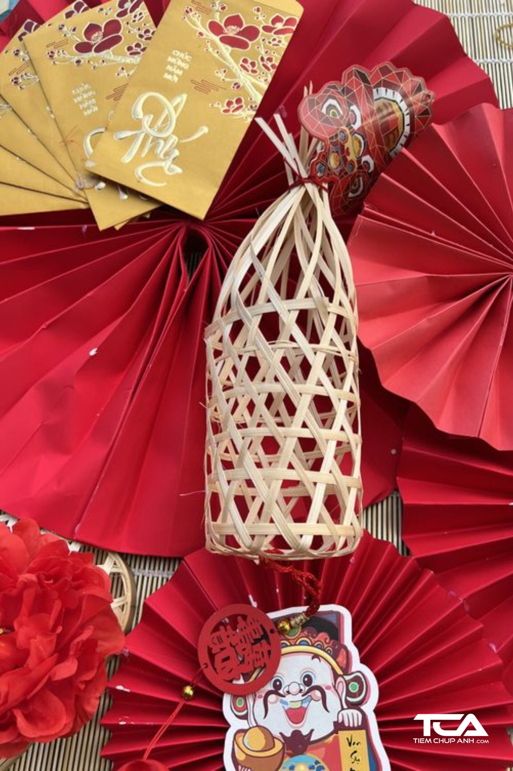 cách chụp ảnh tết tại nhà