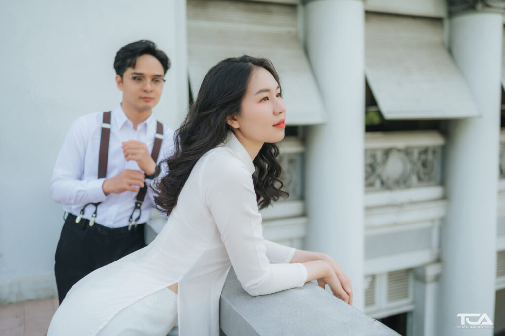 chụp ảnh nữ sinh mặc áo dài trắng đẹp