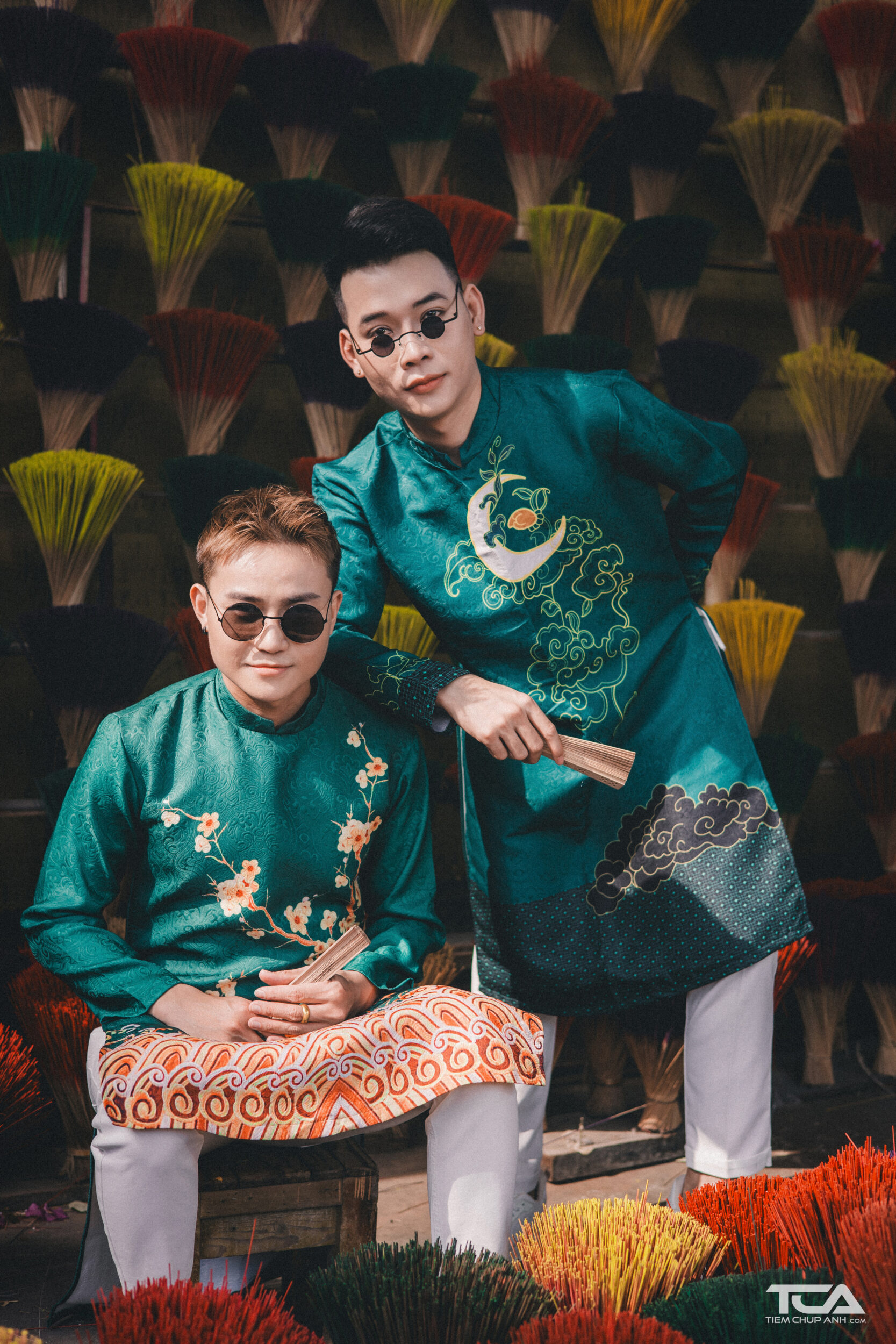 trang trí chụp ảnh tết tại nhà