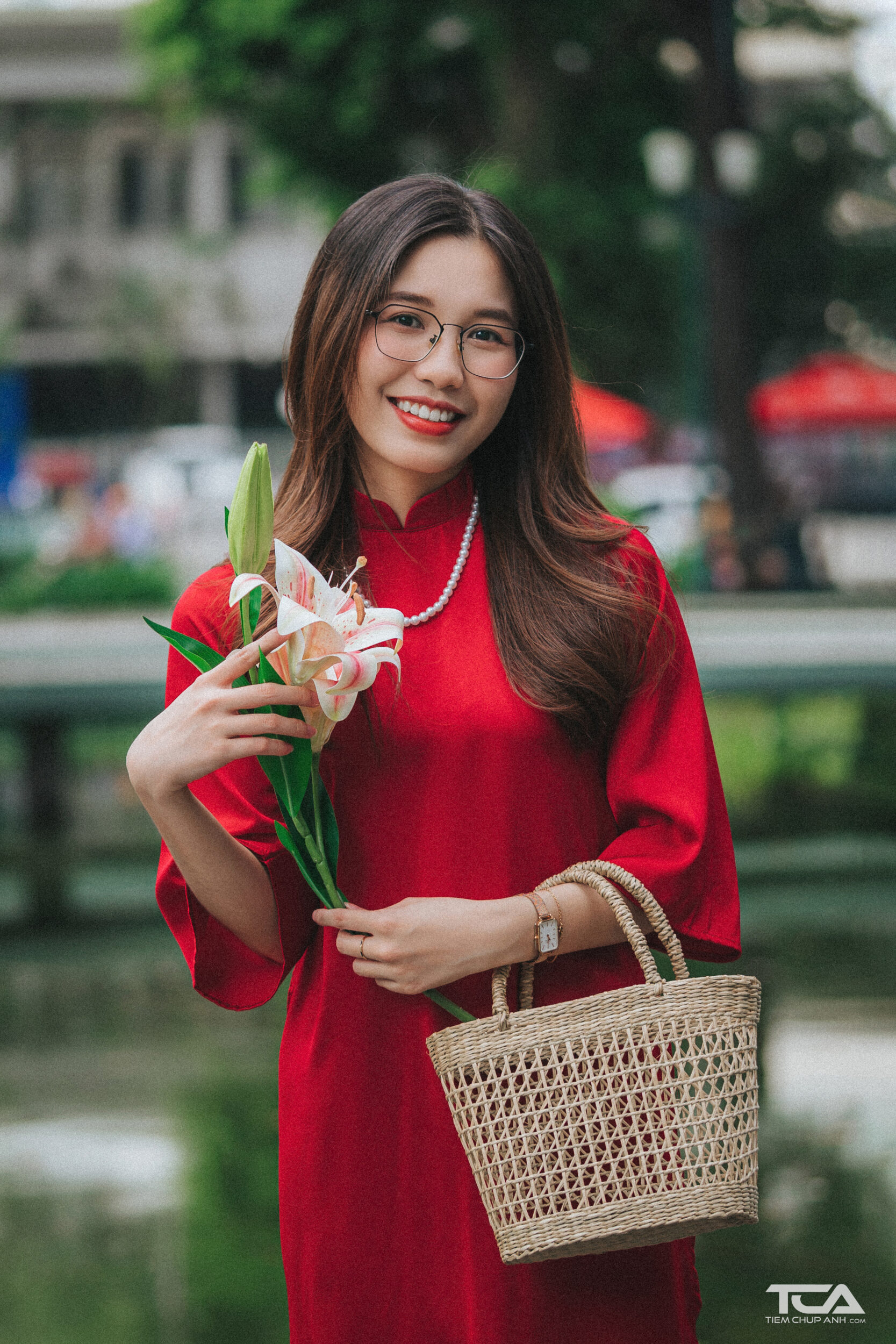 các dáng chụp ảnh tết