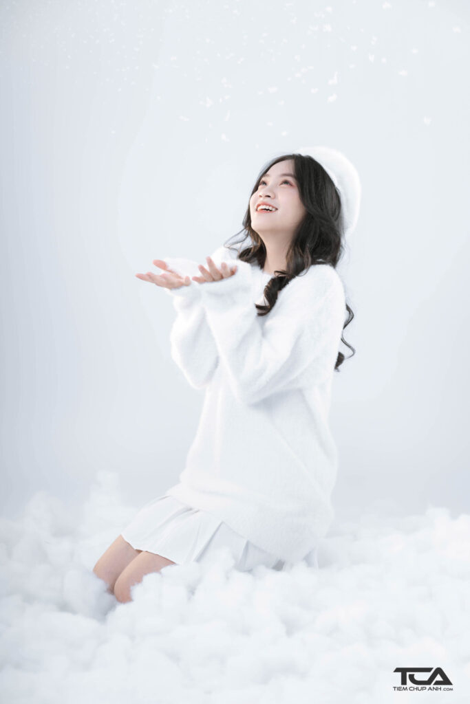 kiểu chụp hình noel