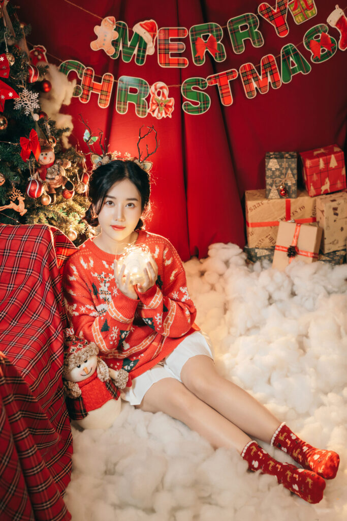 những kiểu chụp hình noel đẹp