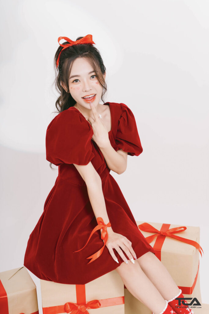 các kiểu chụp hình noel đẹp