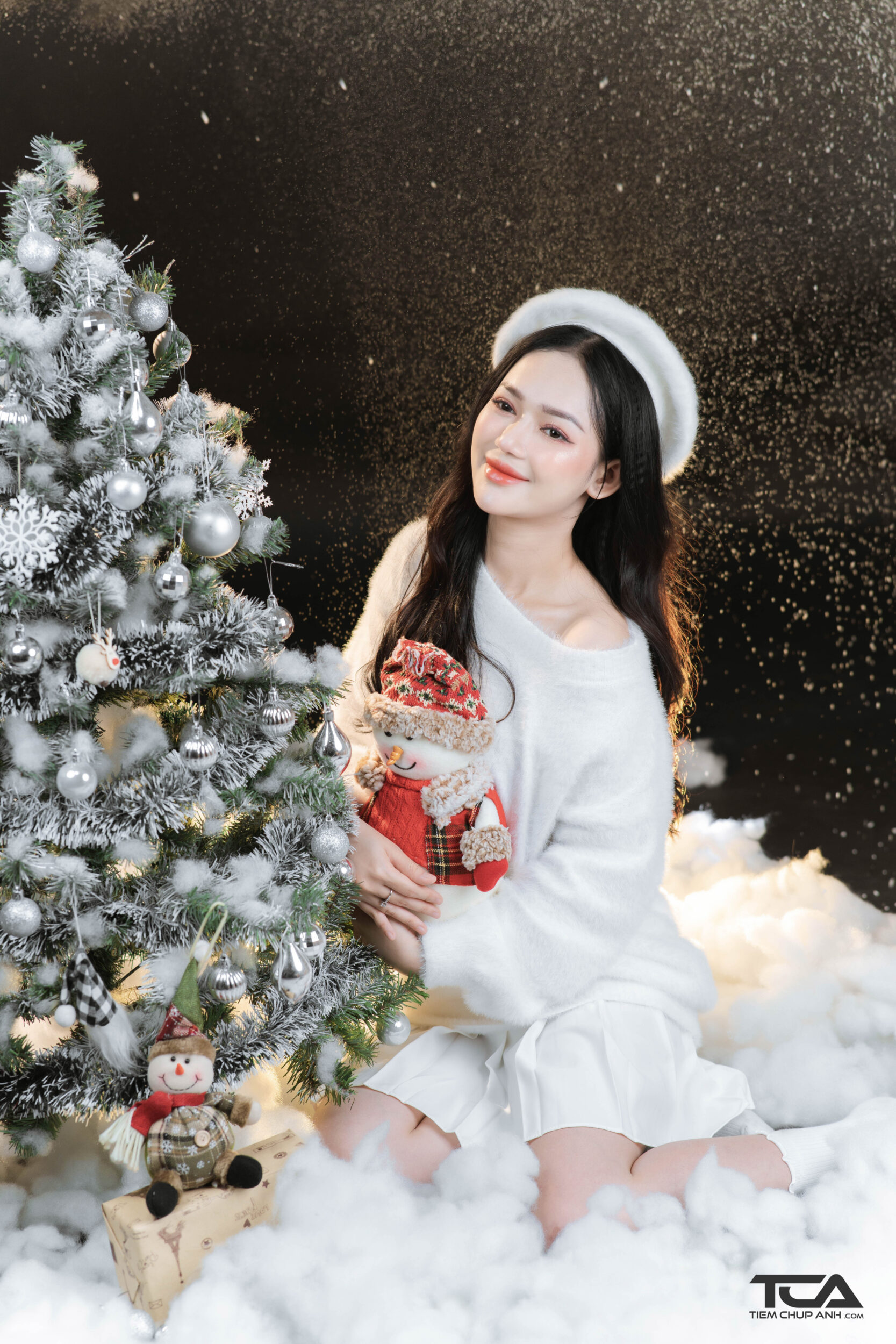cách tạo dáng chụp hình noel