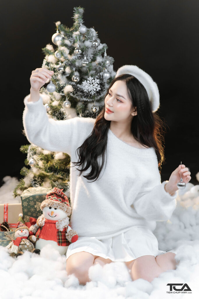 kiểu chụp hình noel