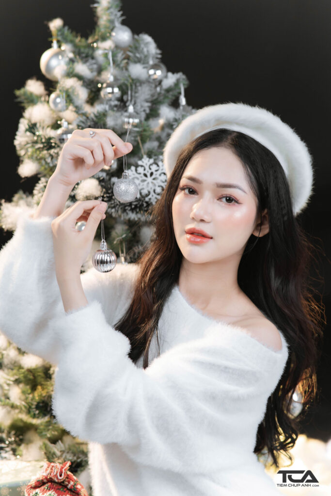 tạo kiểu chụp hình noel