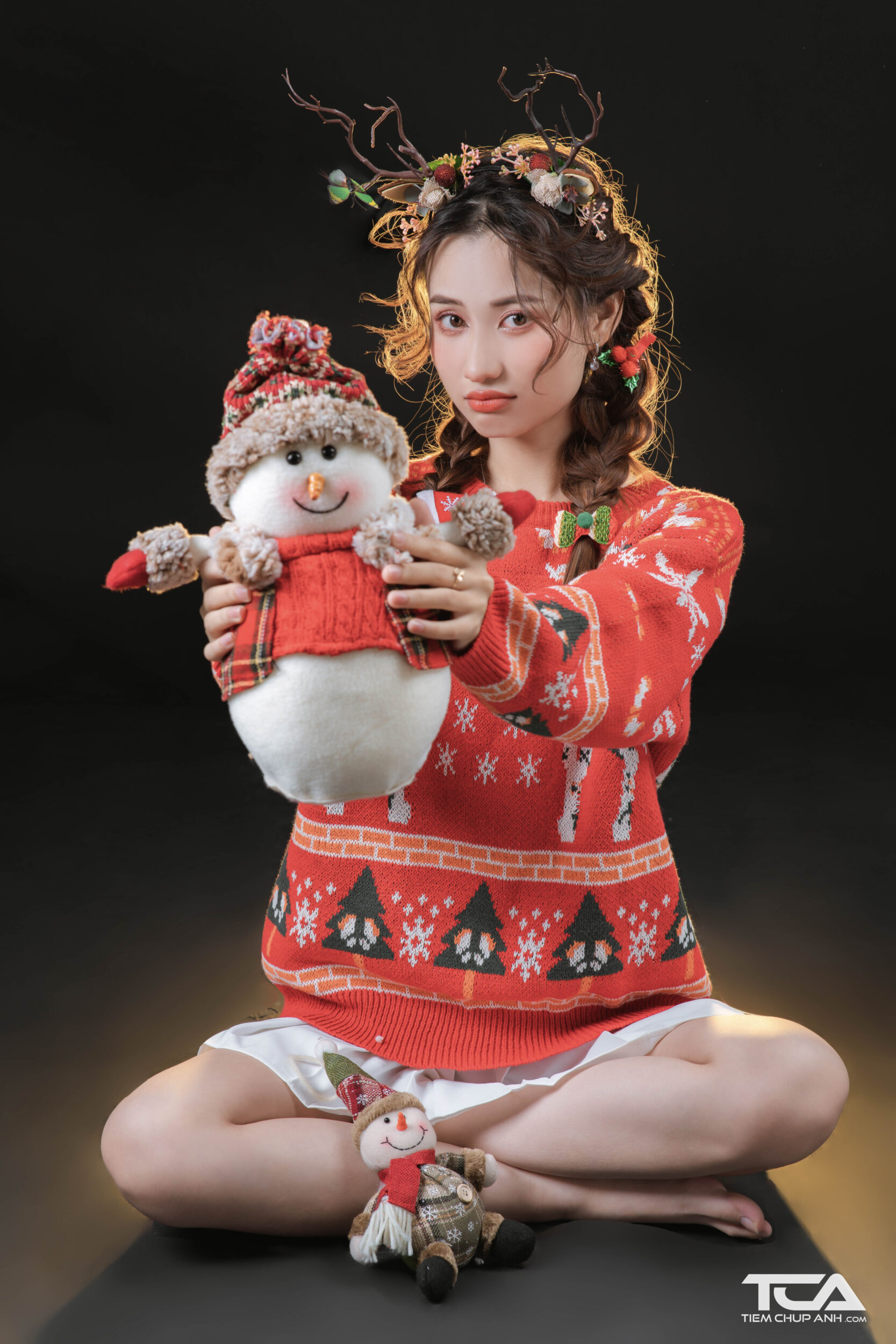 cách tạo dáng chụp noel