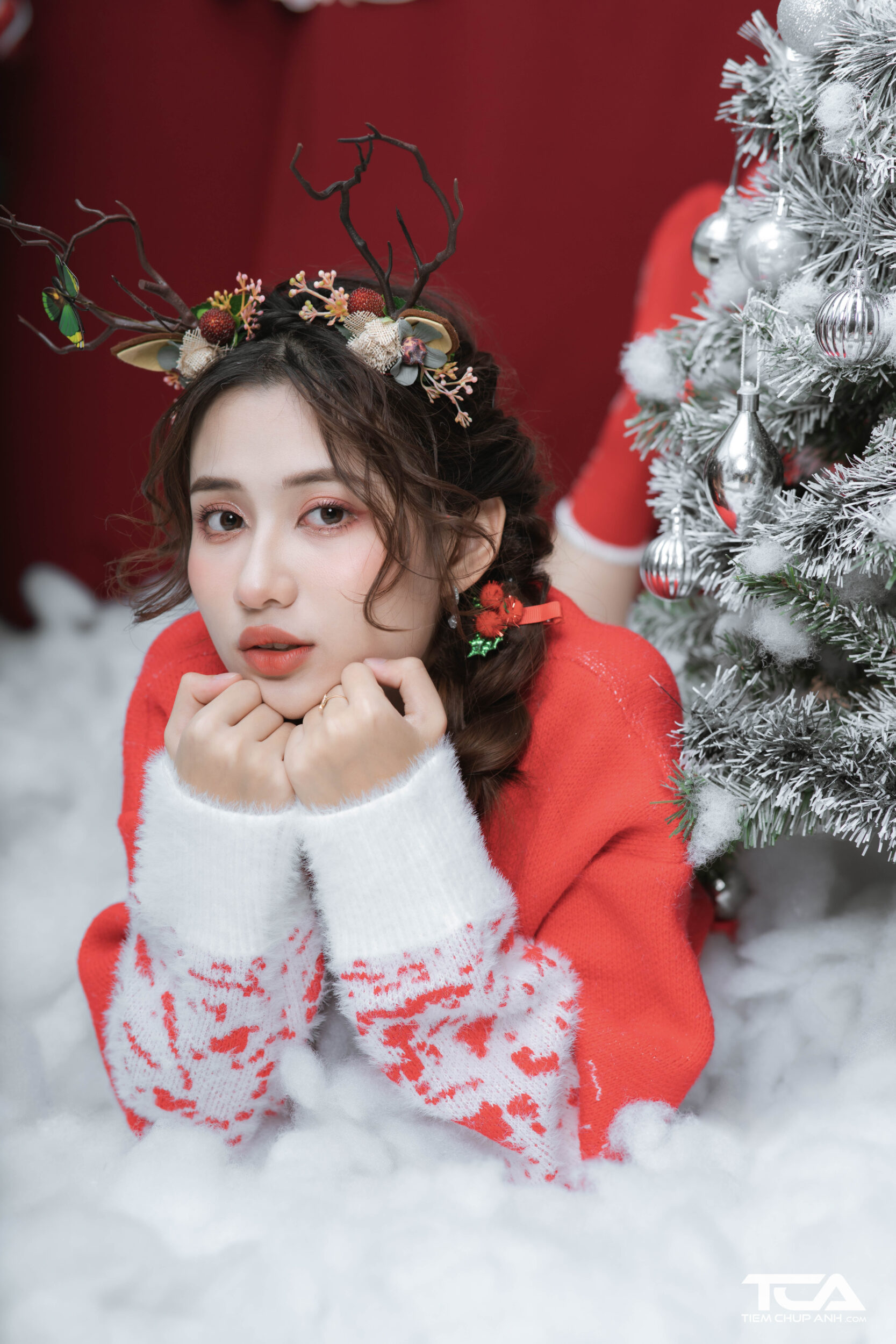 tạo dáng chụp noel