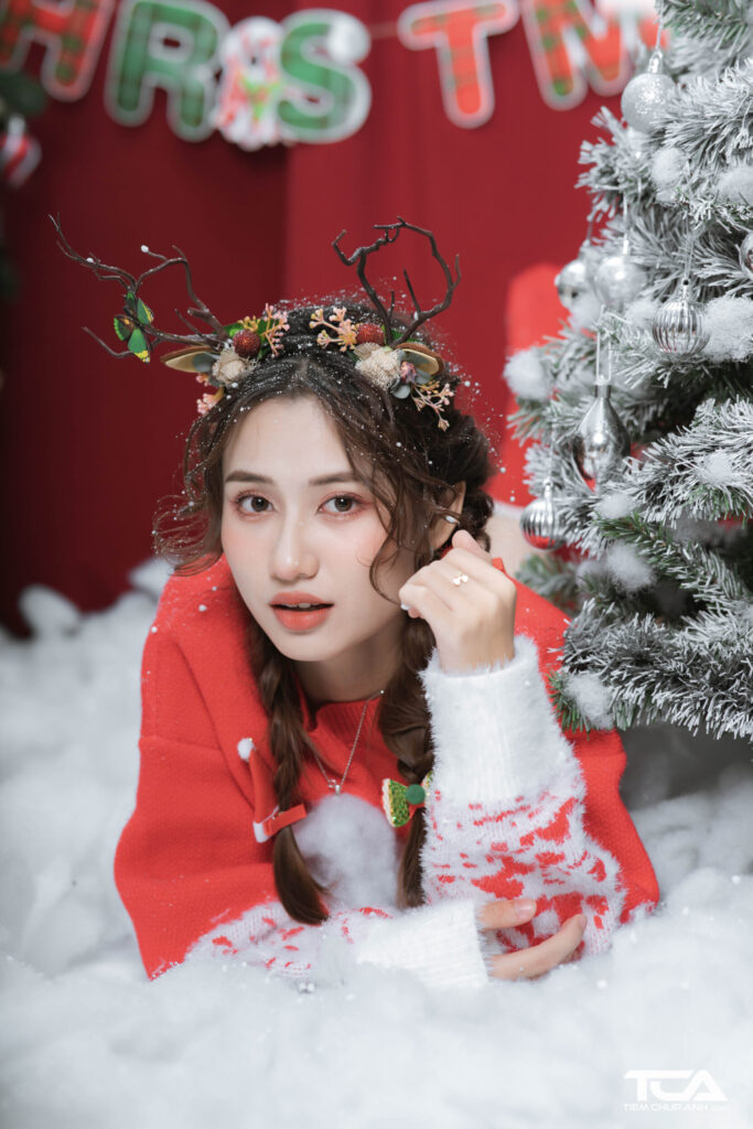 tạo kiểu chụp hình noel
