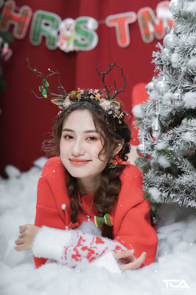 tạo kiểu chụp hình noel
