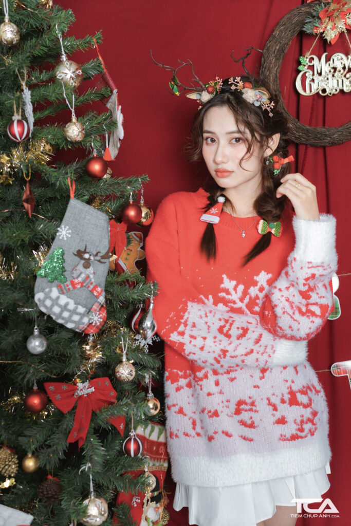 tạo kiểu chụp hình noel