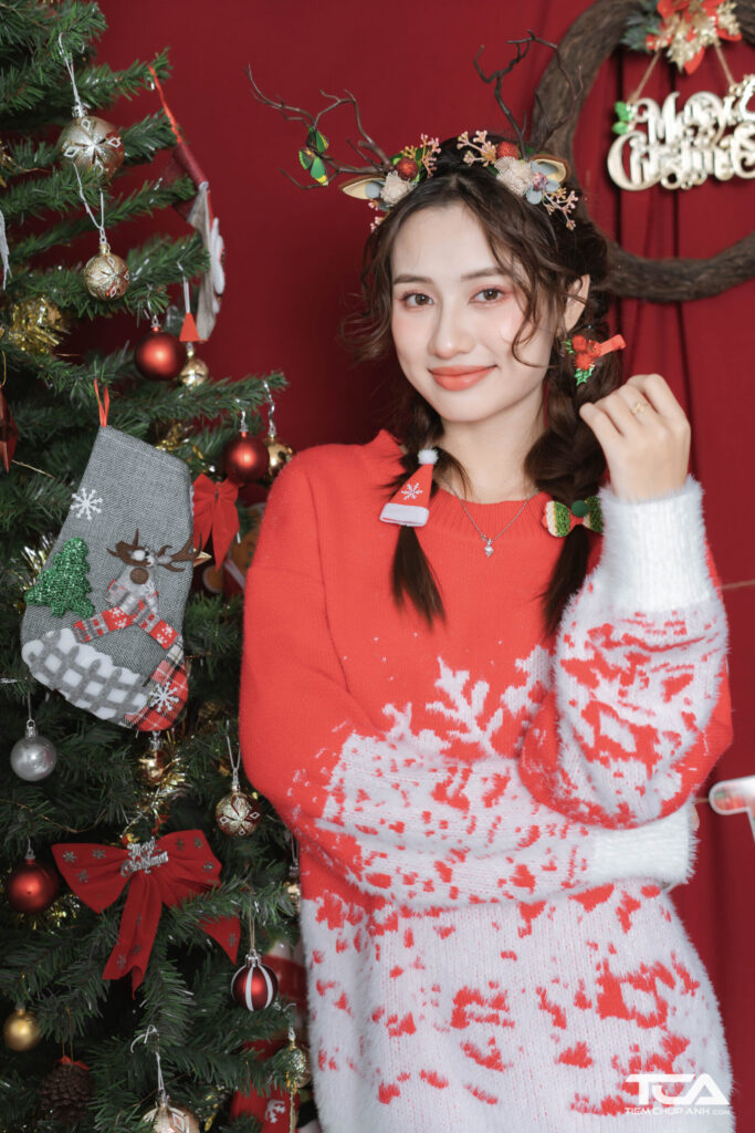 chụp hình noel