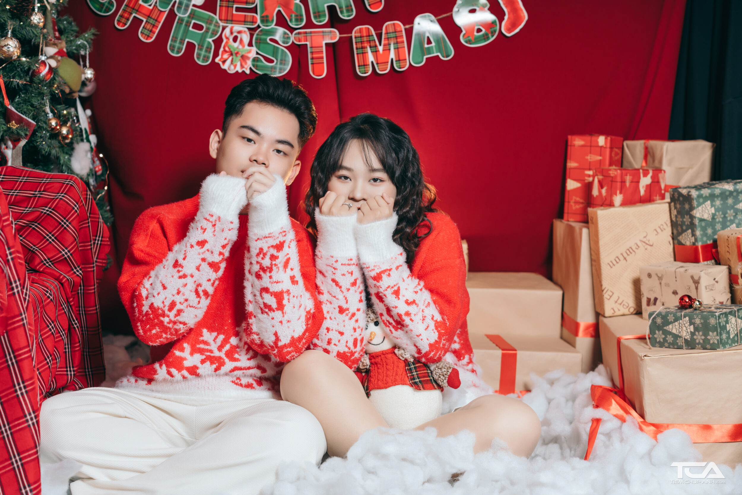 chụp hình noel đẹp tại nhà