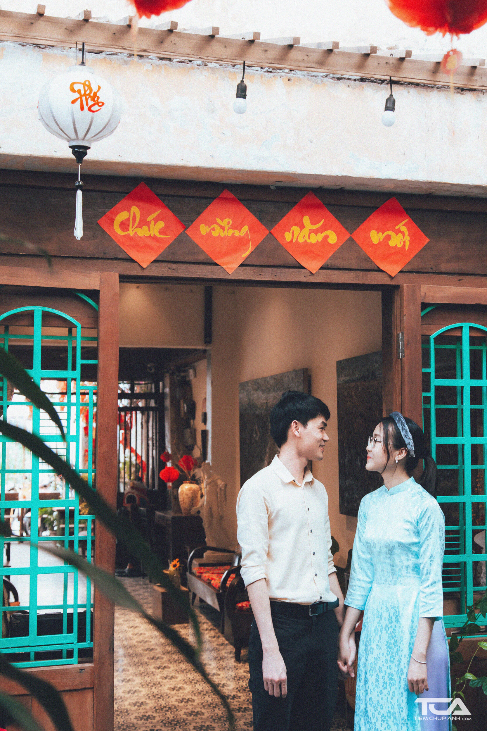 cách chụp ảnh tết tại nhà
