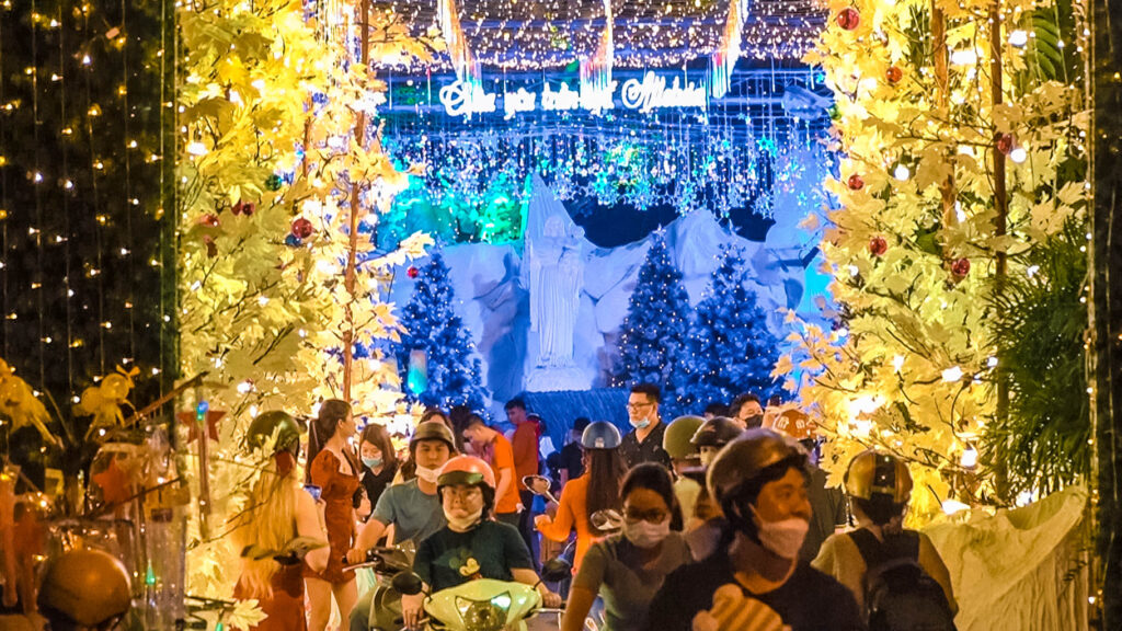 những địa điểm chụp hình noel