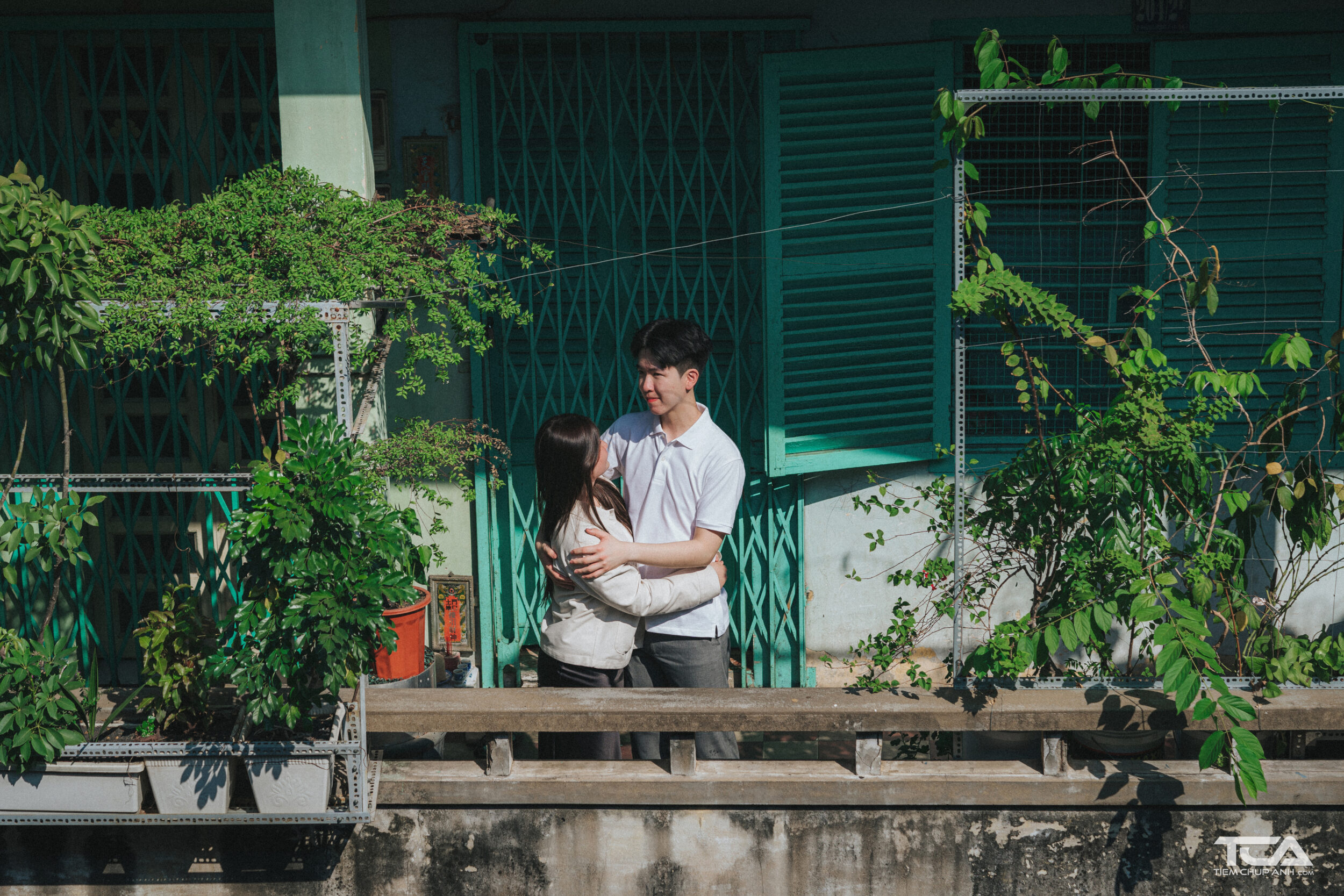 cách chụp 2 người