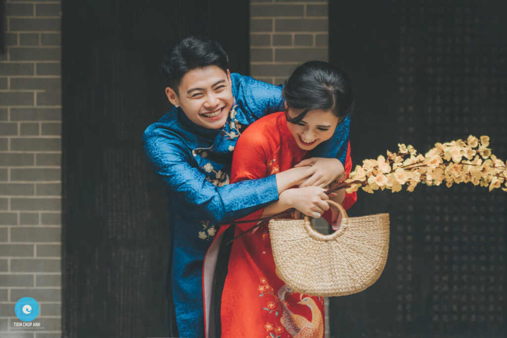 chụp hình áo dài cách tân