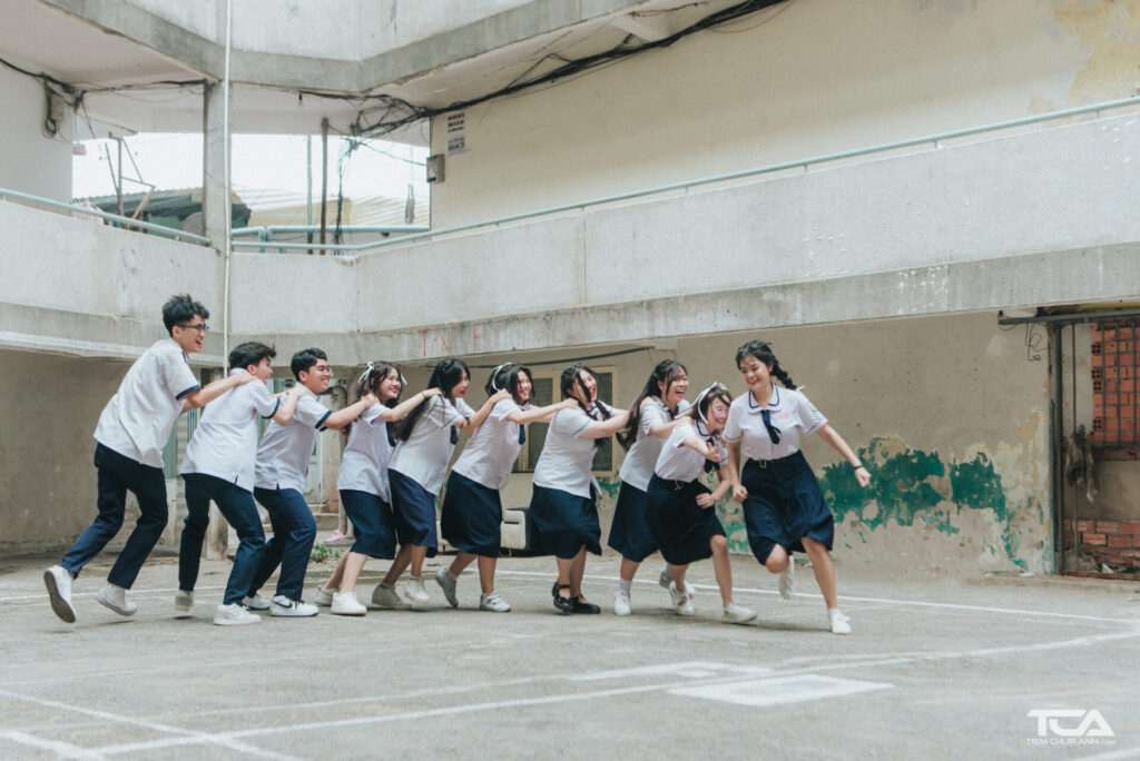 kiểu chụp nhóm đẹp