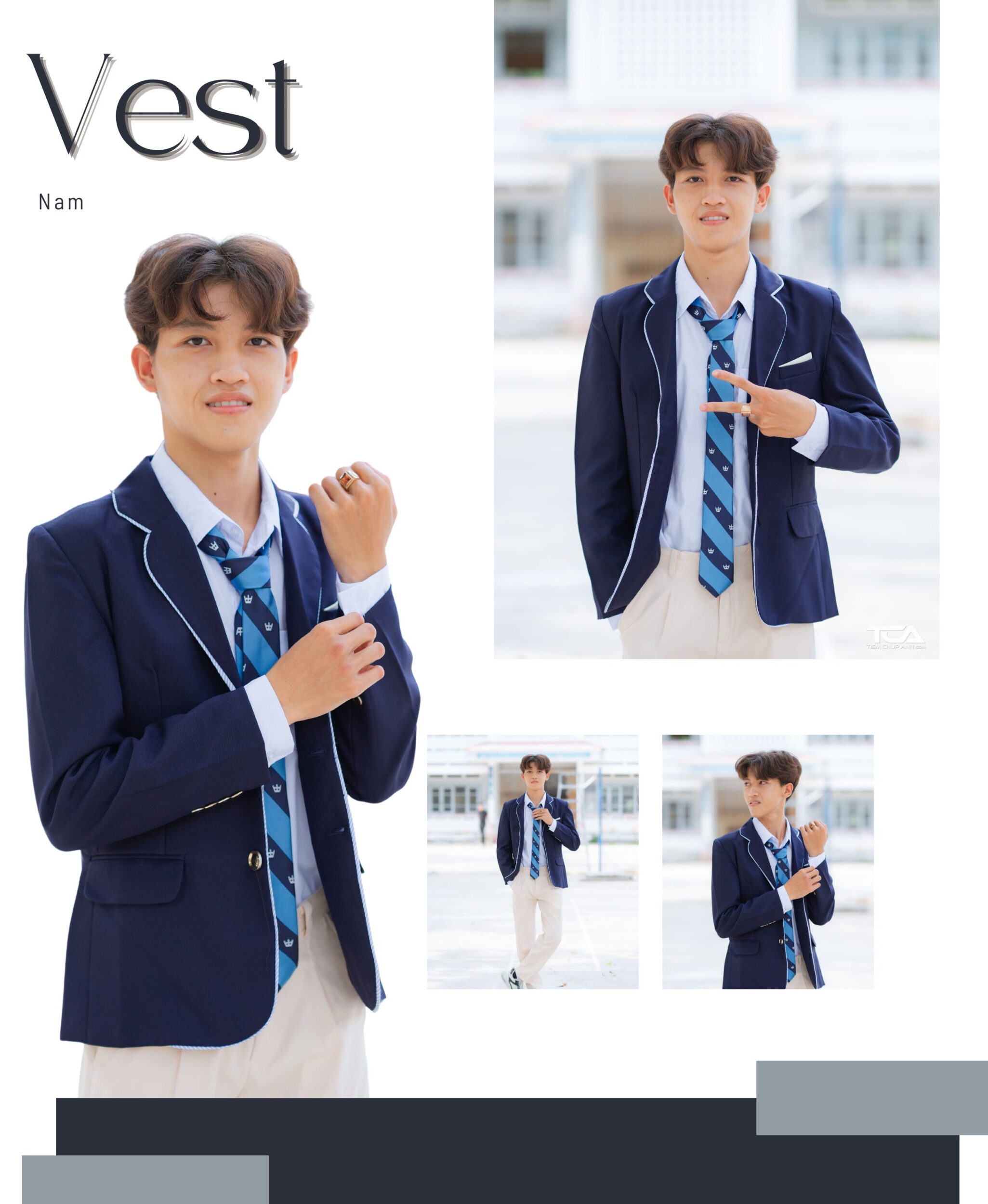 thuê vest chụp kỷ yếu