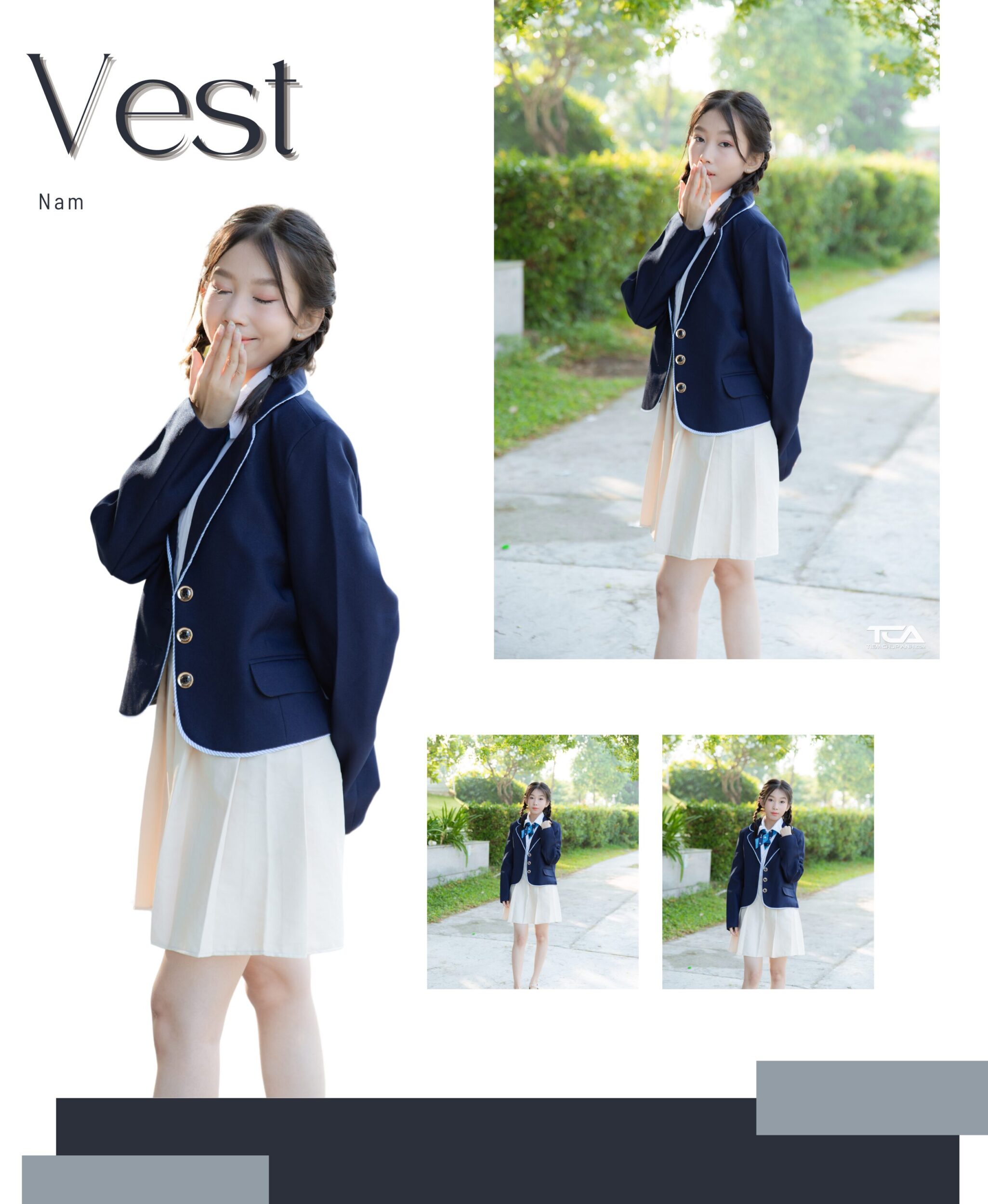 thuê vest nam kỷ yếu